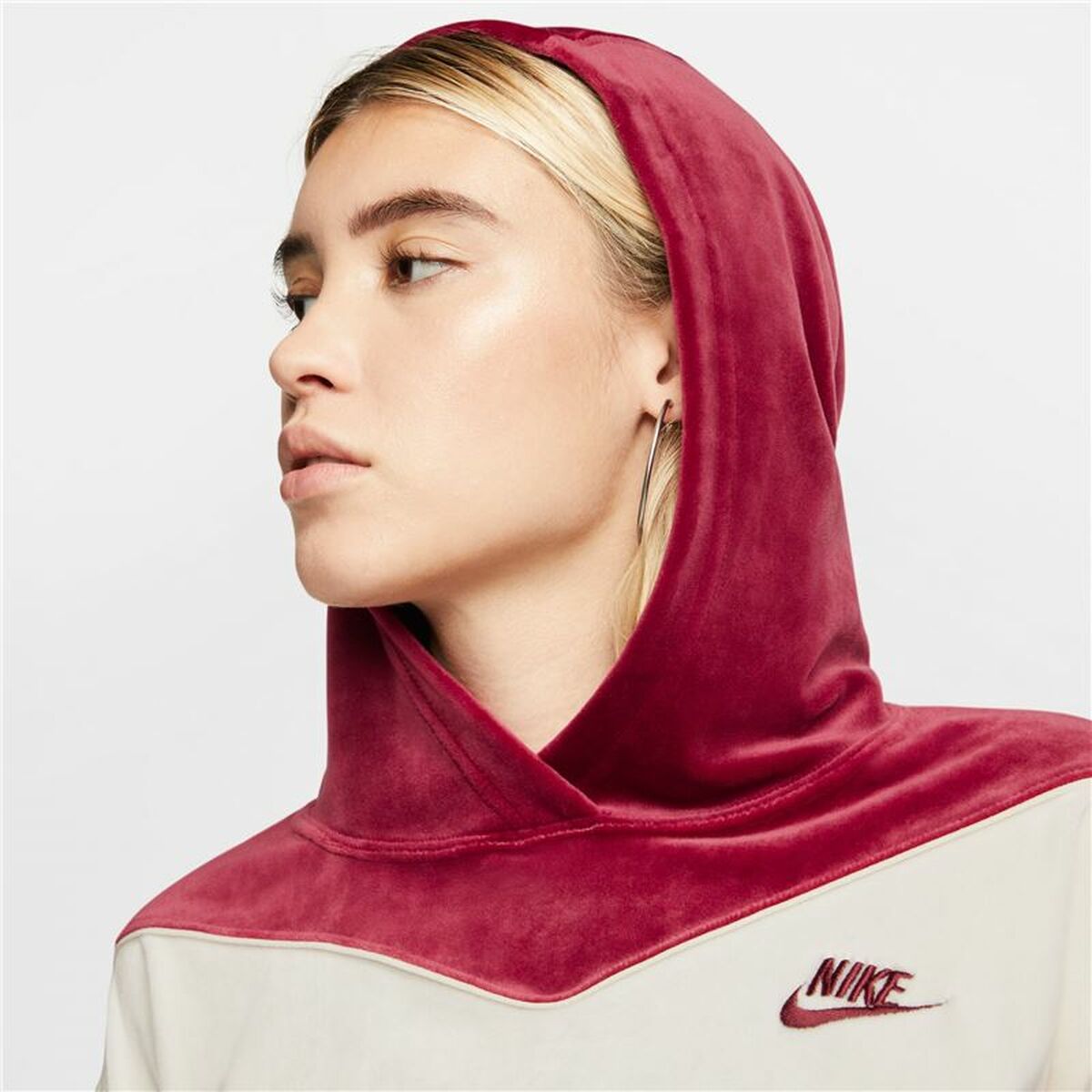 Women’s Hoodie Nike Sportswear Heritage Dark Red