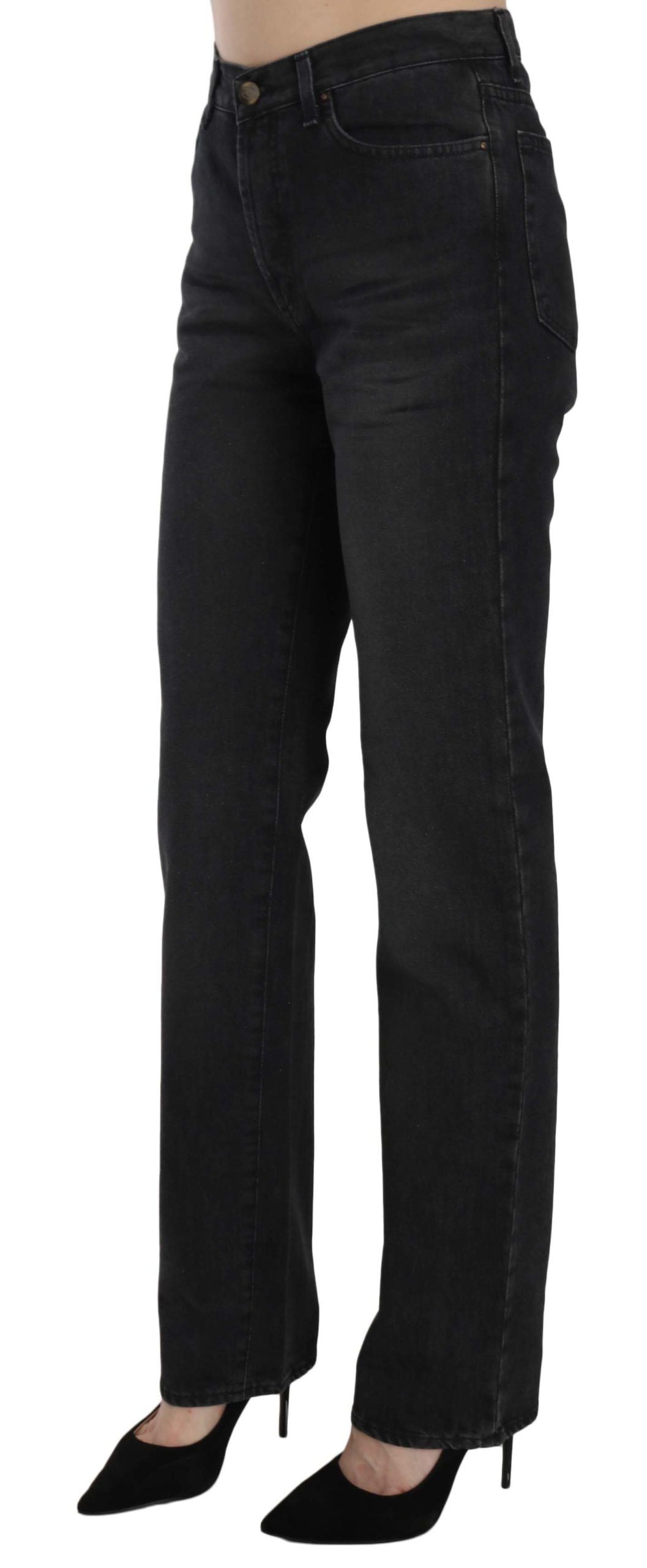 Elevate Your Style: Chic Black High Waist Denim - GLAMHUB BOUTIQUE 