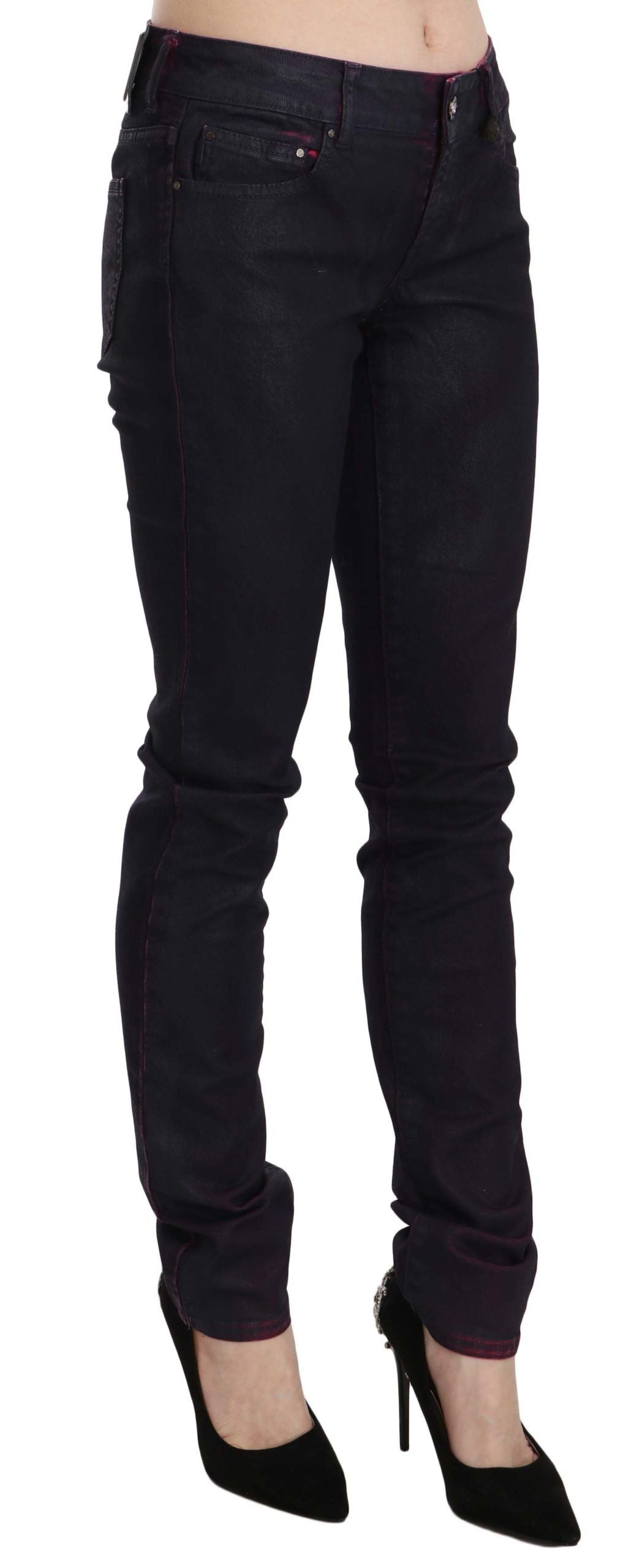 Chic Black Low Waist Skinny Denim - GLAMHUB BOUTIQUE 