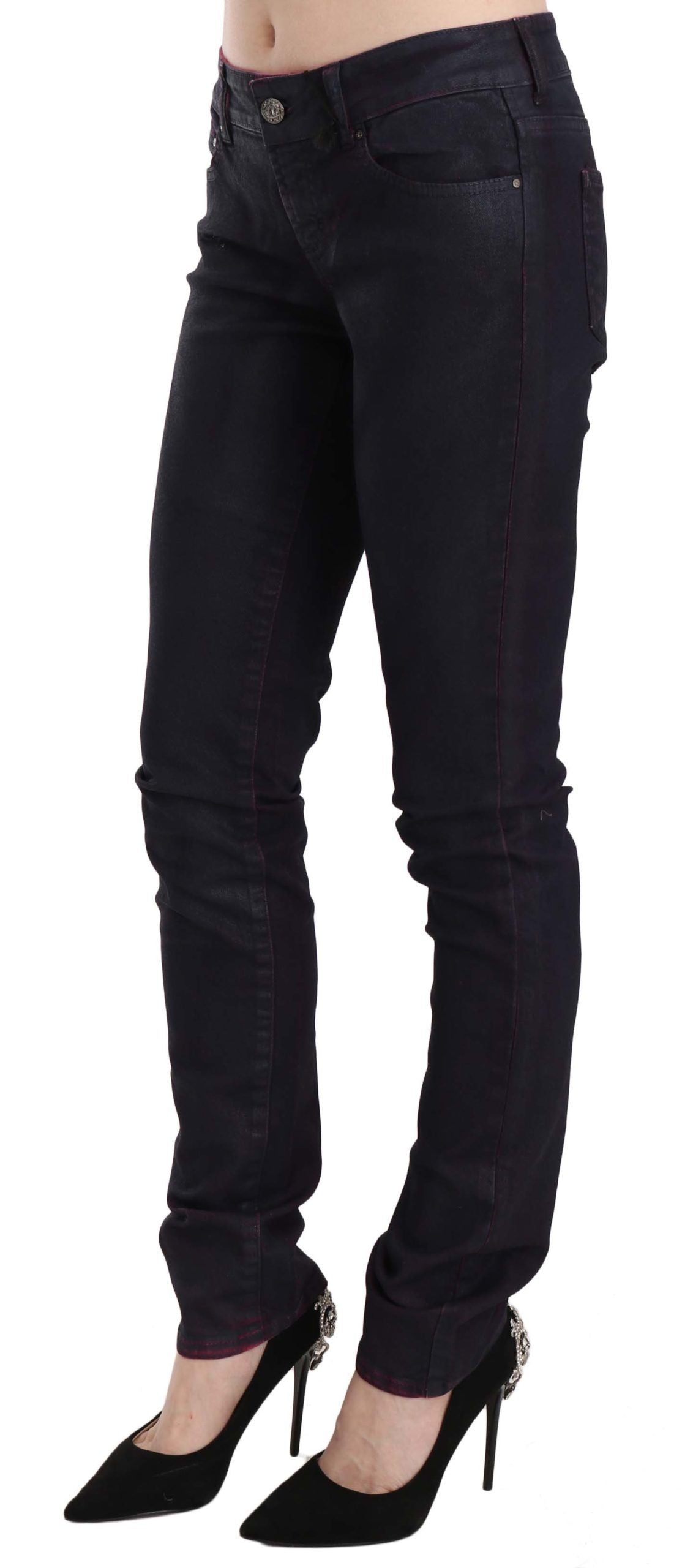 Chic Black Low Waist Skinny Denim - GLAMHUB BOUTIQUE 