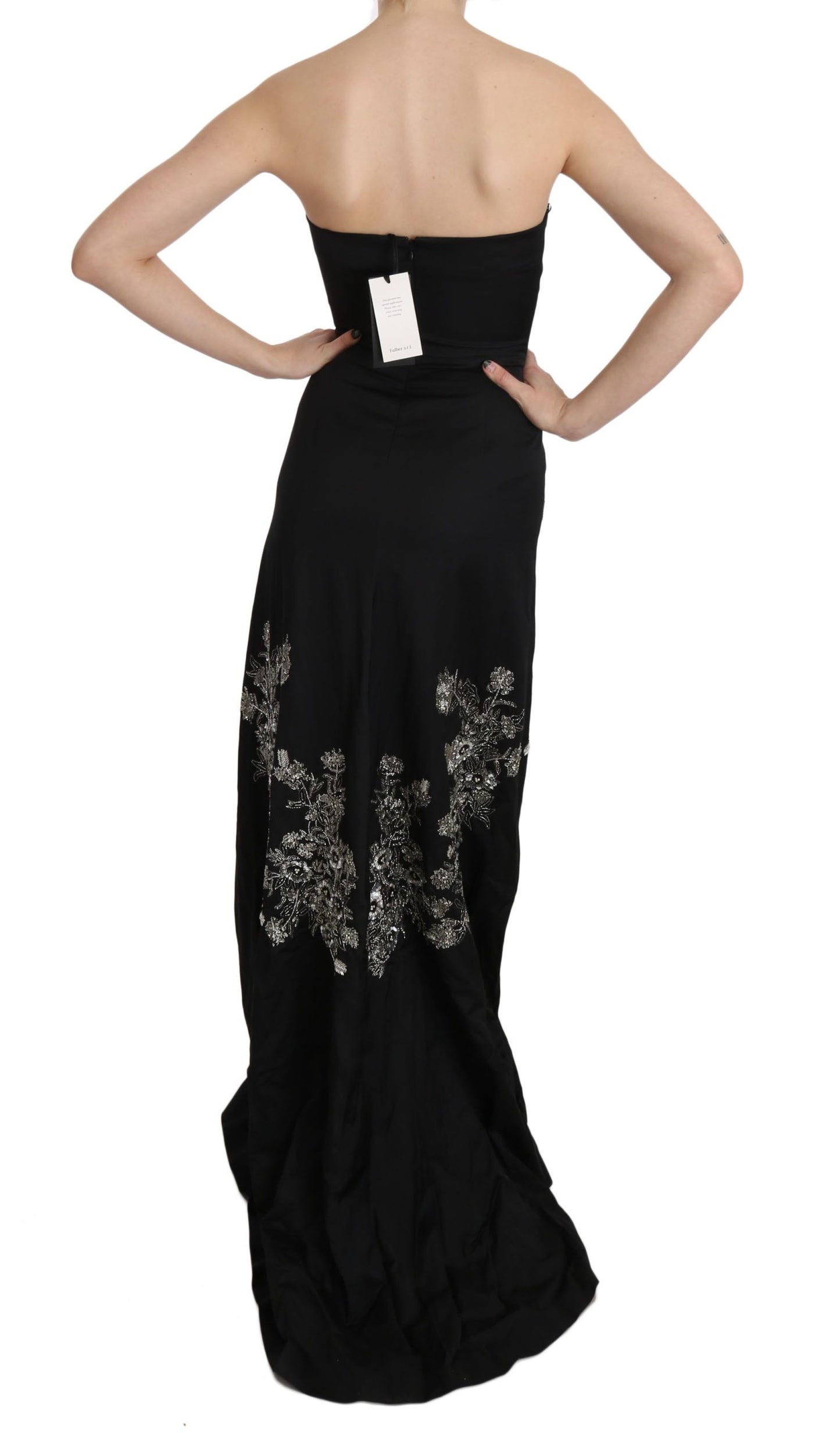 Enchanting Black Maxi Flare Dress - GlamHub Luxury and Icon Brand Clothing