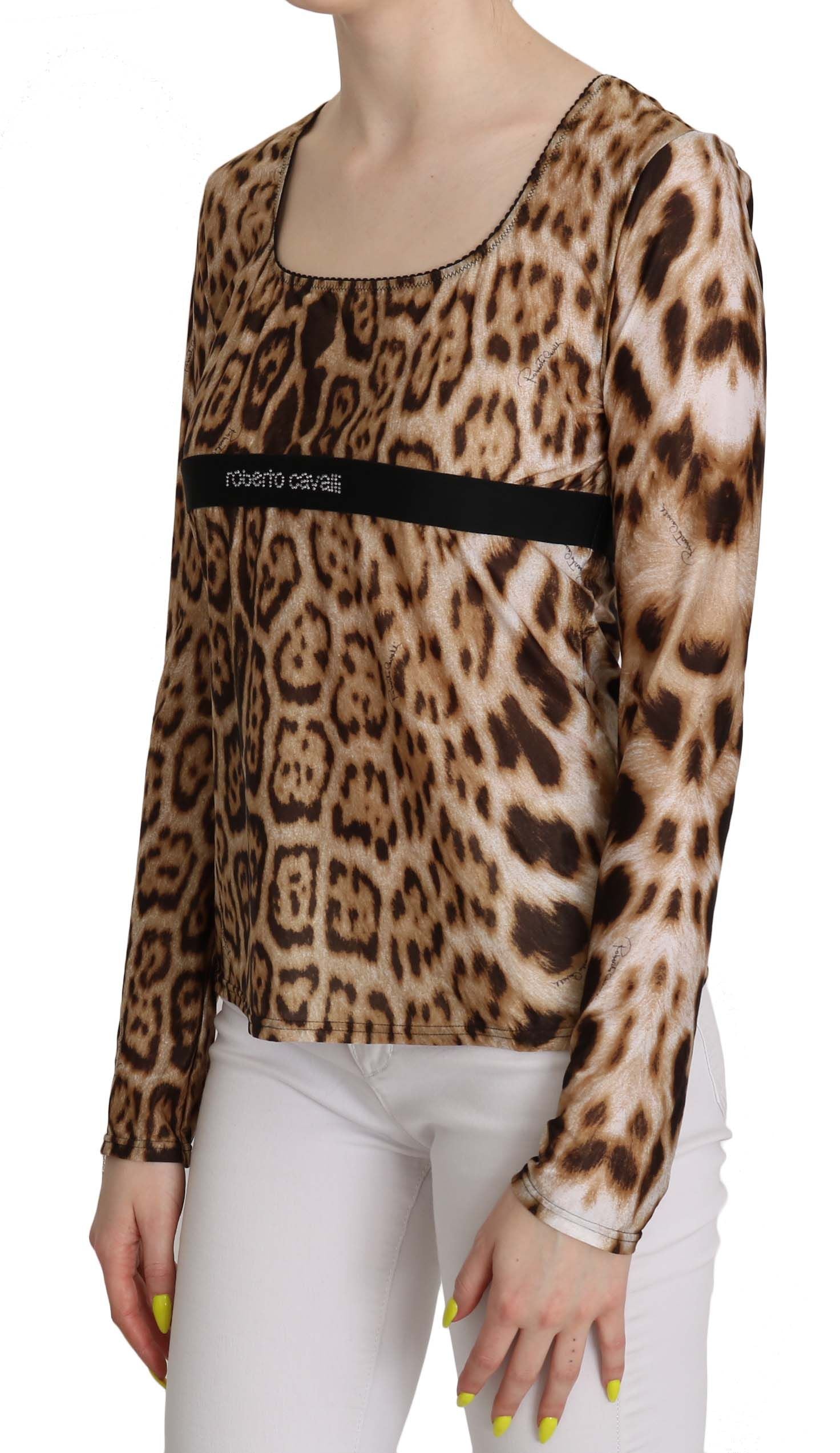 Elegant Leopard Long Sleeve Top - GLAMHUB BOUTIQUE 