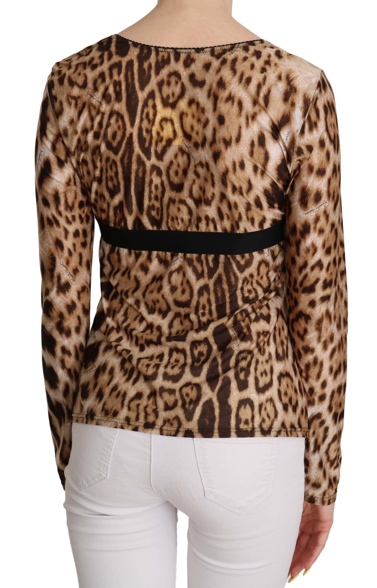 Elegant Leopard Long Sleeve Top - GLAMHUB BOUTIQUE 