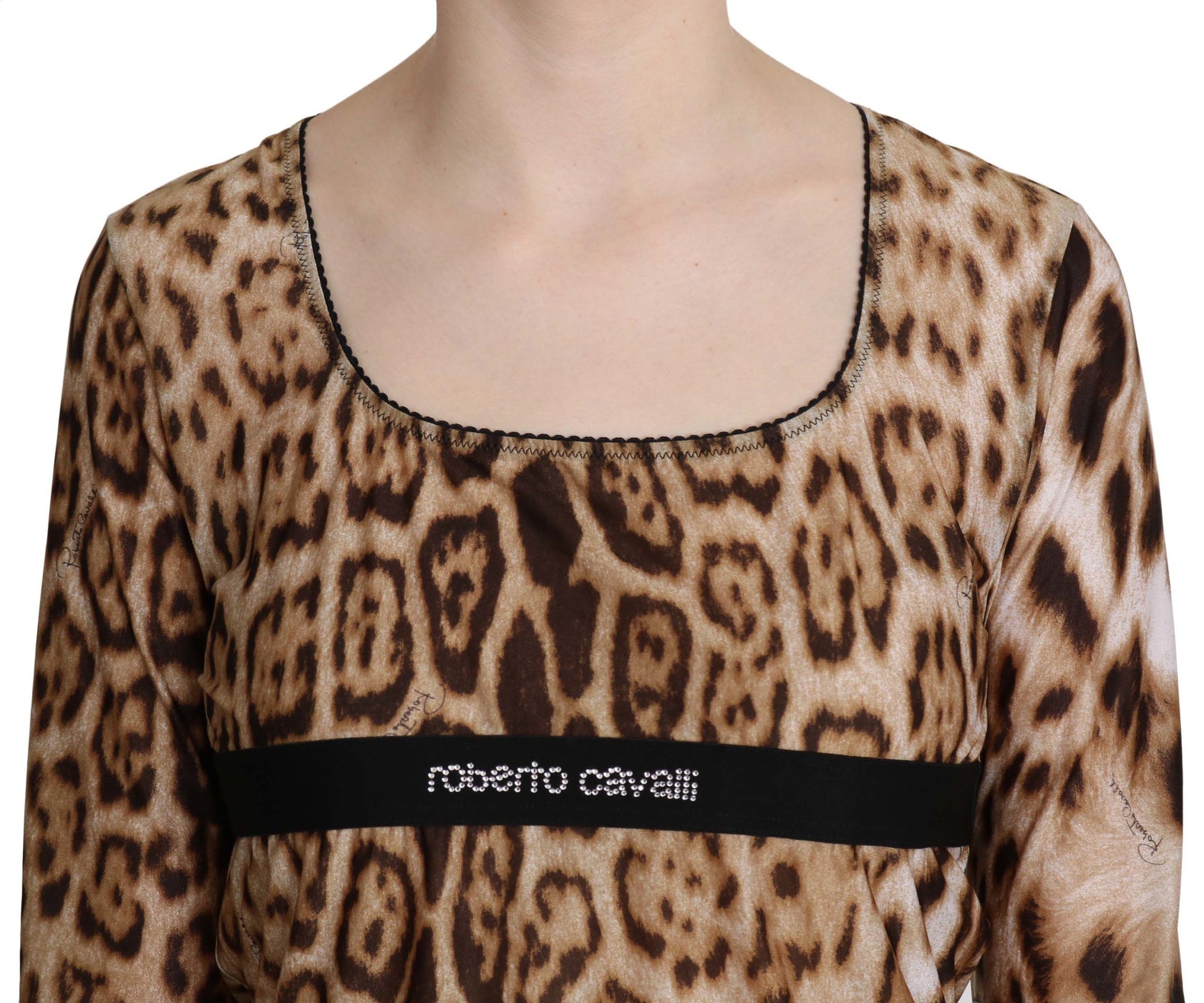 Elegant Leopard Long Sleeve Top - GLAMHUB BOUTIQUE 