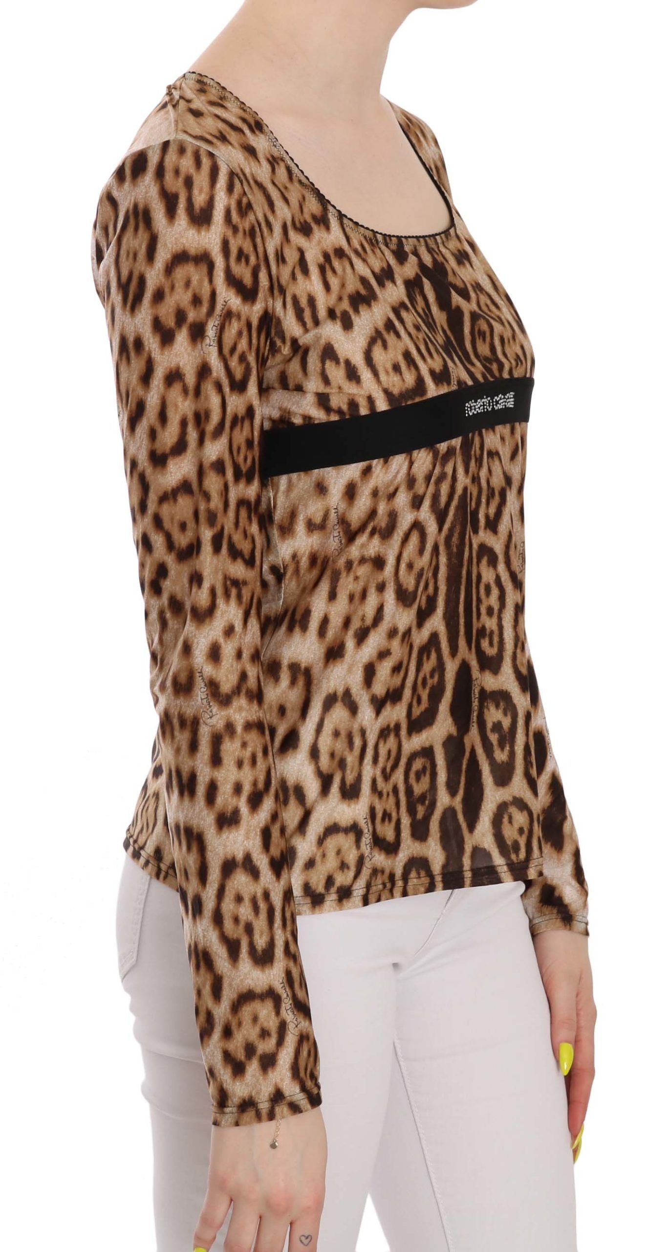 Elegant Leopard Long Sleeve Top - GLAMHUB BOUTIQUE 