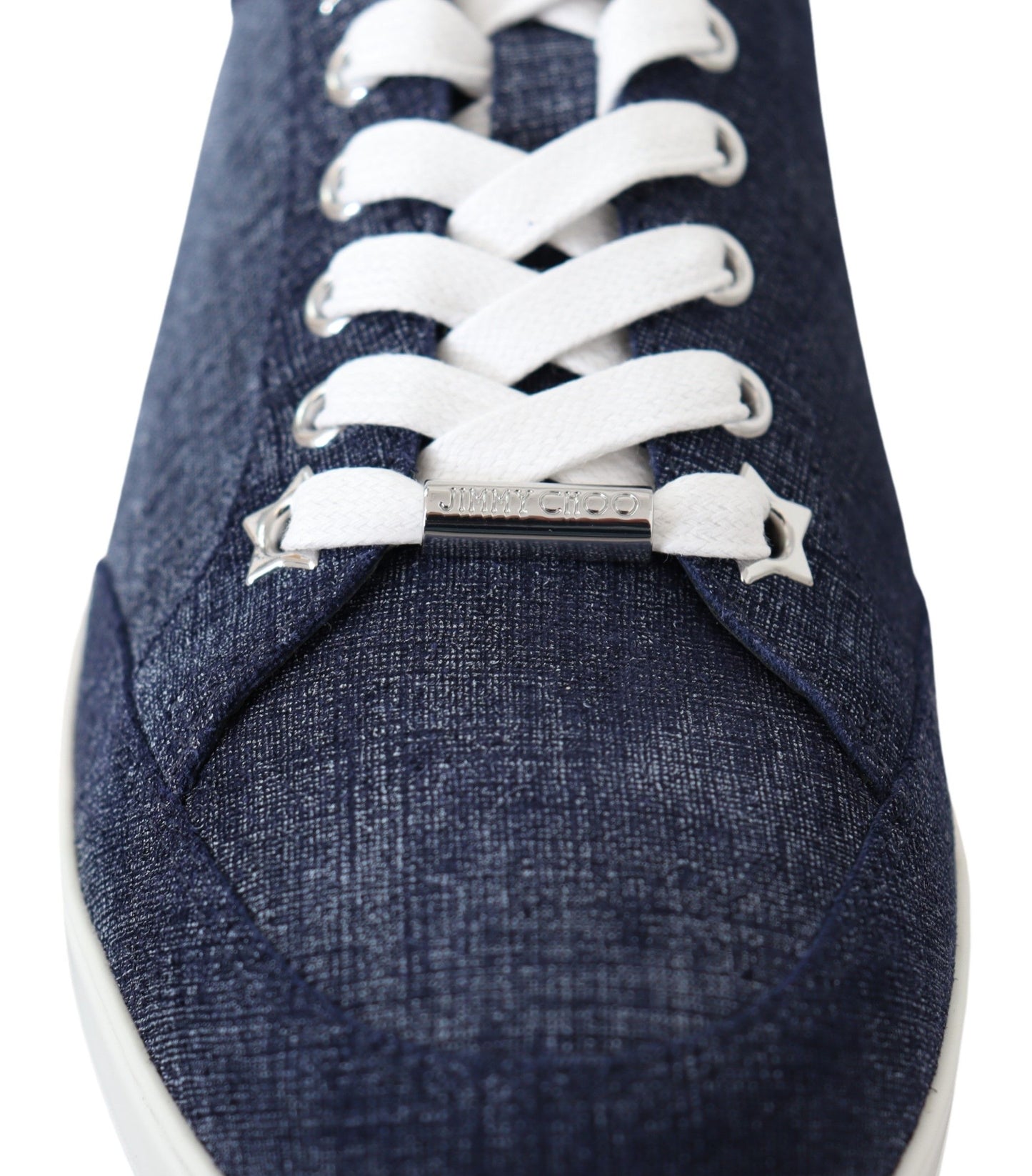 Chic Slip-On Blue Denim Suede Sneakers - GLAMHUB BOUTIQUE 