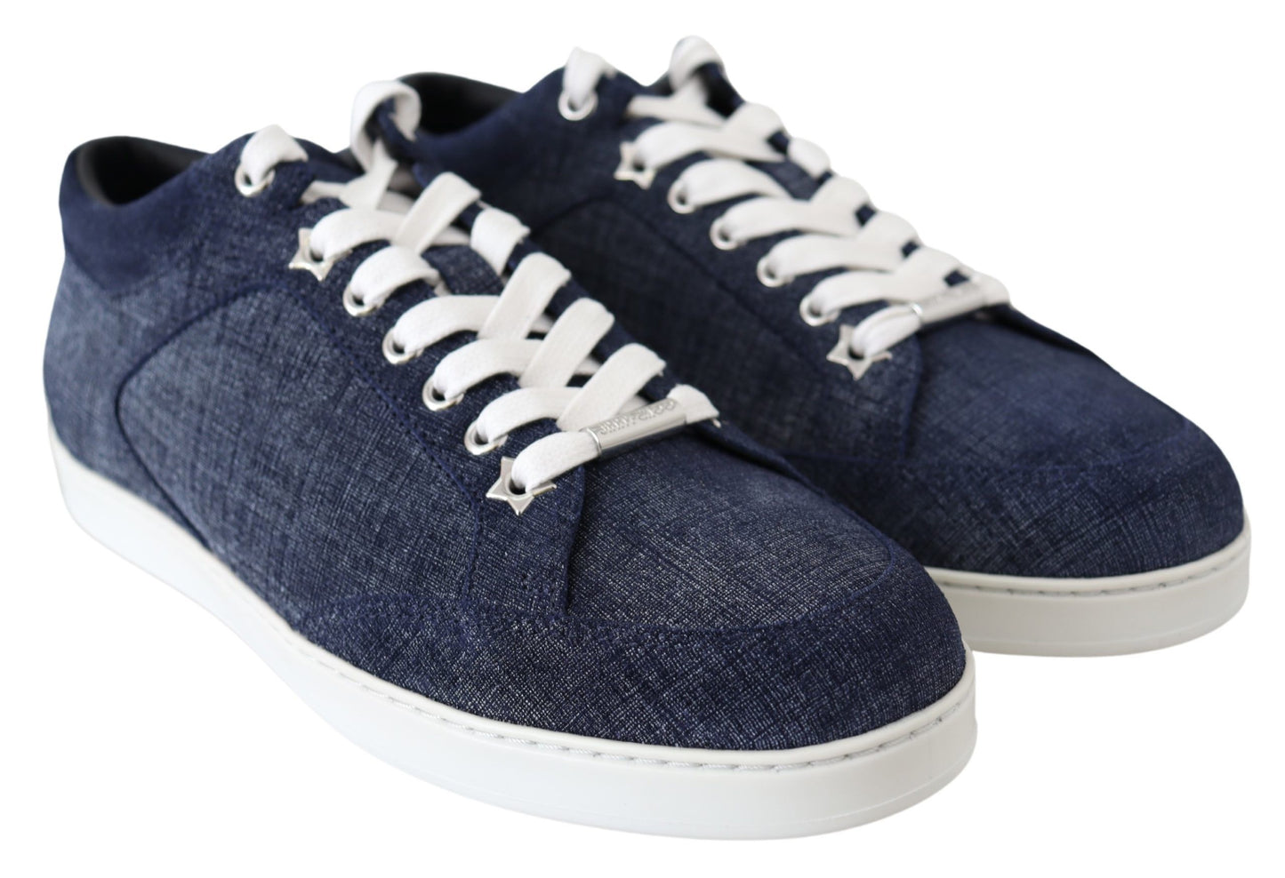 Chic Slip-On Blue Denim Suede Sneakers - GLAMHUB BOUTIQUE 