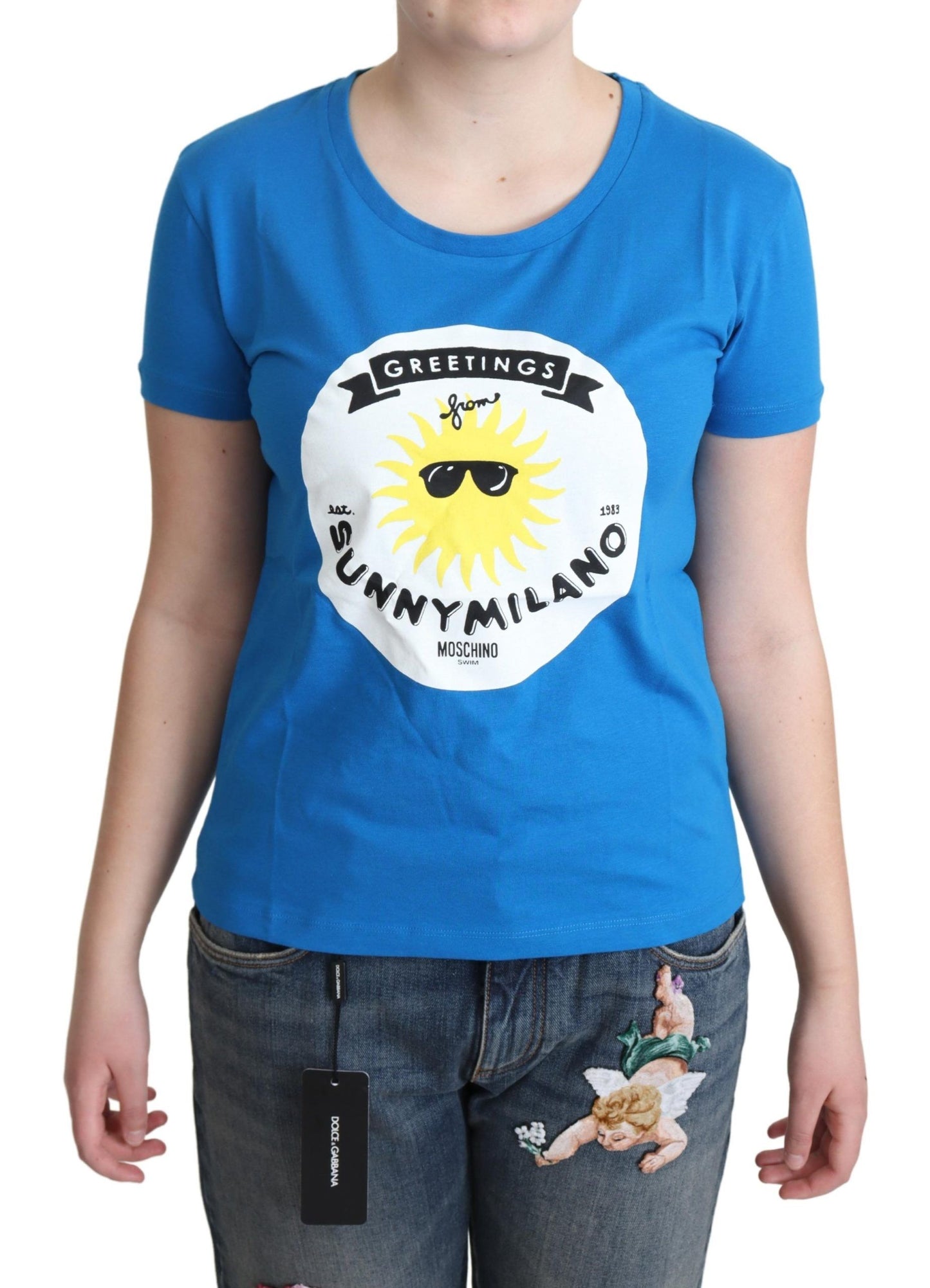 Sunny Milano Chic Round Neck Tee - GLAMHUB BOUTIQUE 