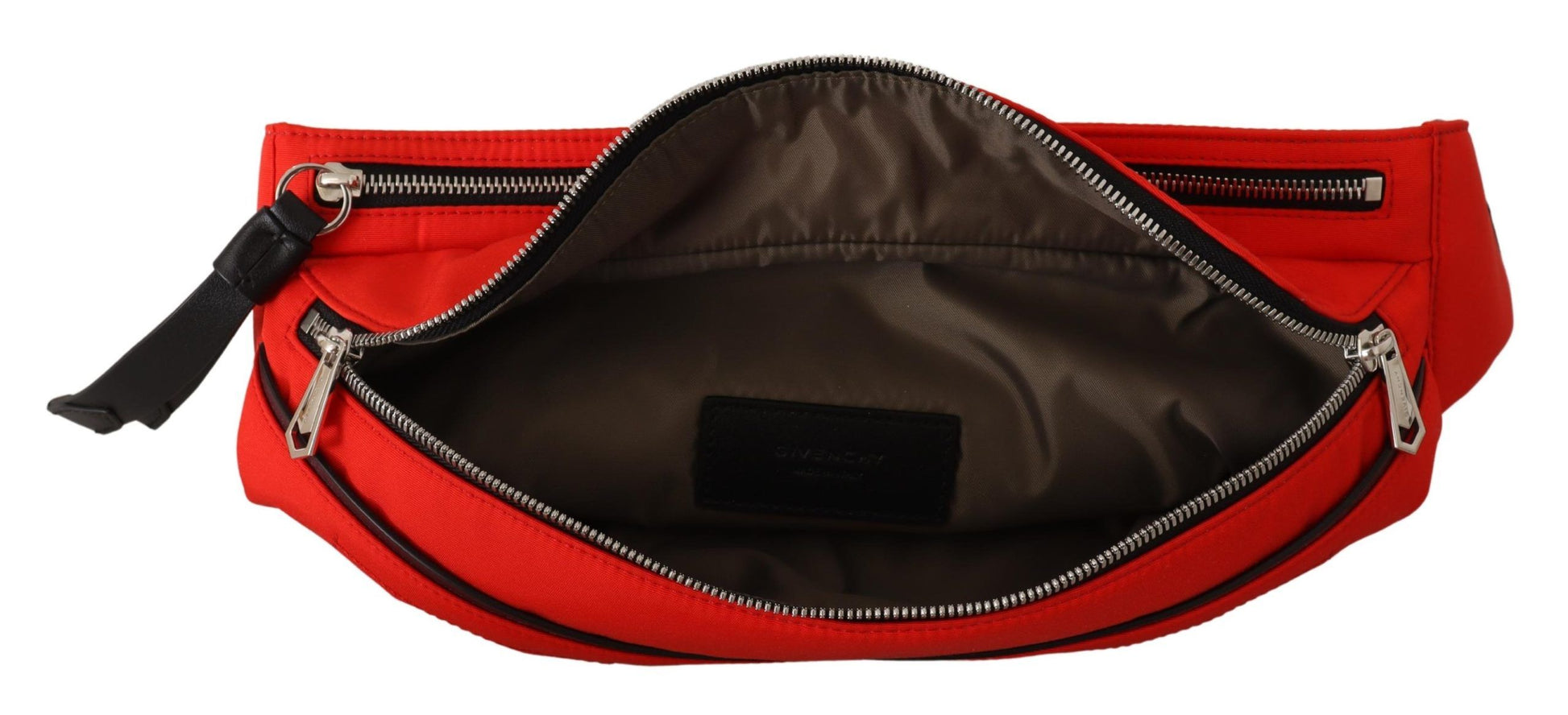 Elegant Large Bum Belt Bag in Red and Black - GLAMHUB BOUTIQUE 