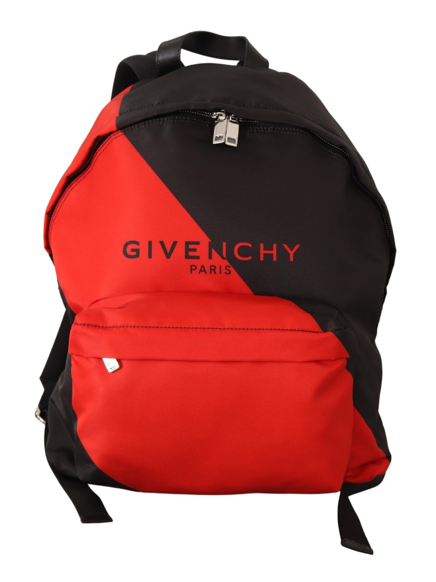 Sleek Urban Backpack in Black and Red - GLAMHUB BOUTIQUE 