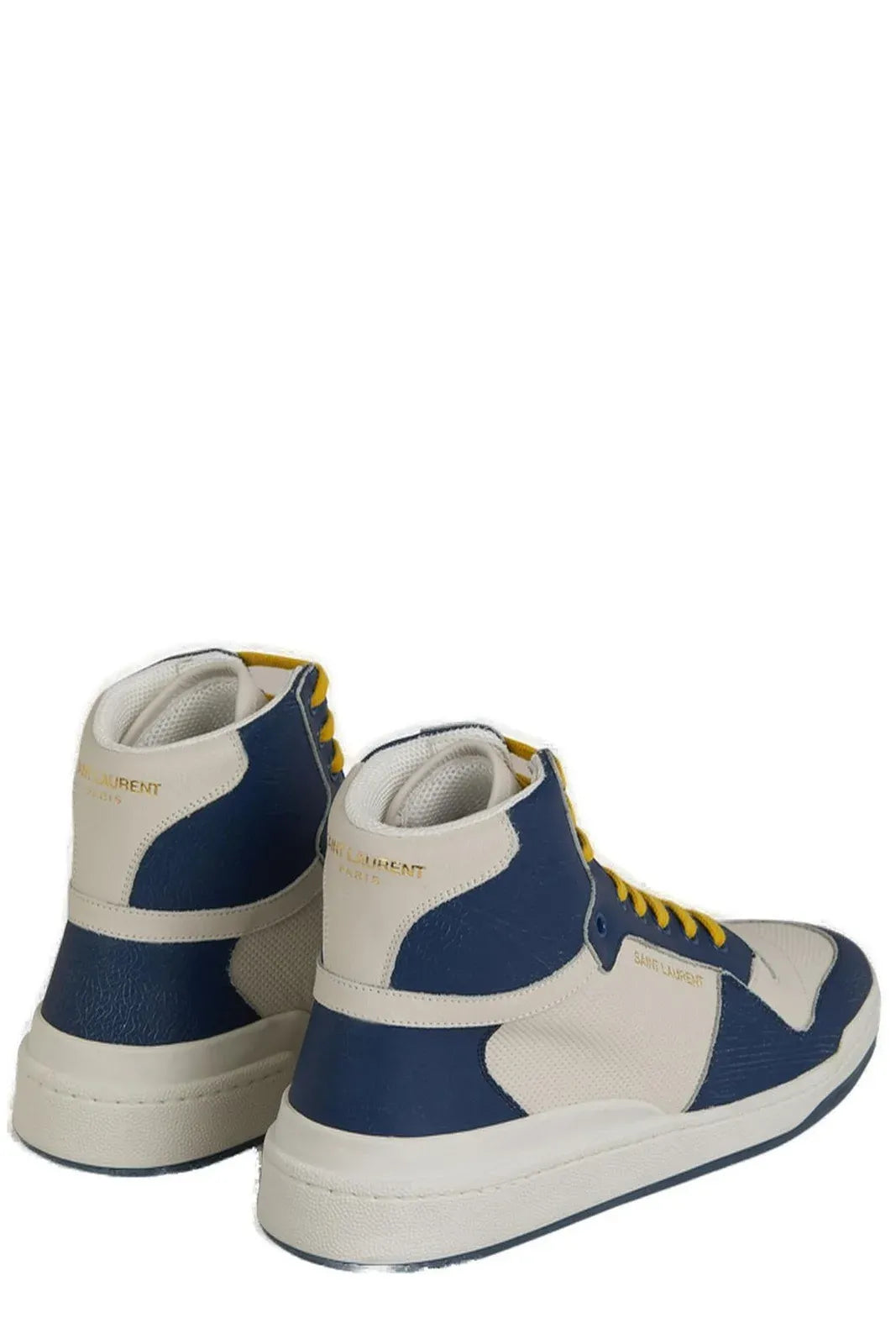 Elevate Your Style with Mid-Top Blue Luxury Sneakers - GLAMHUB BOUTIQUE 