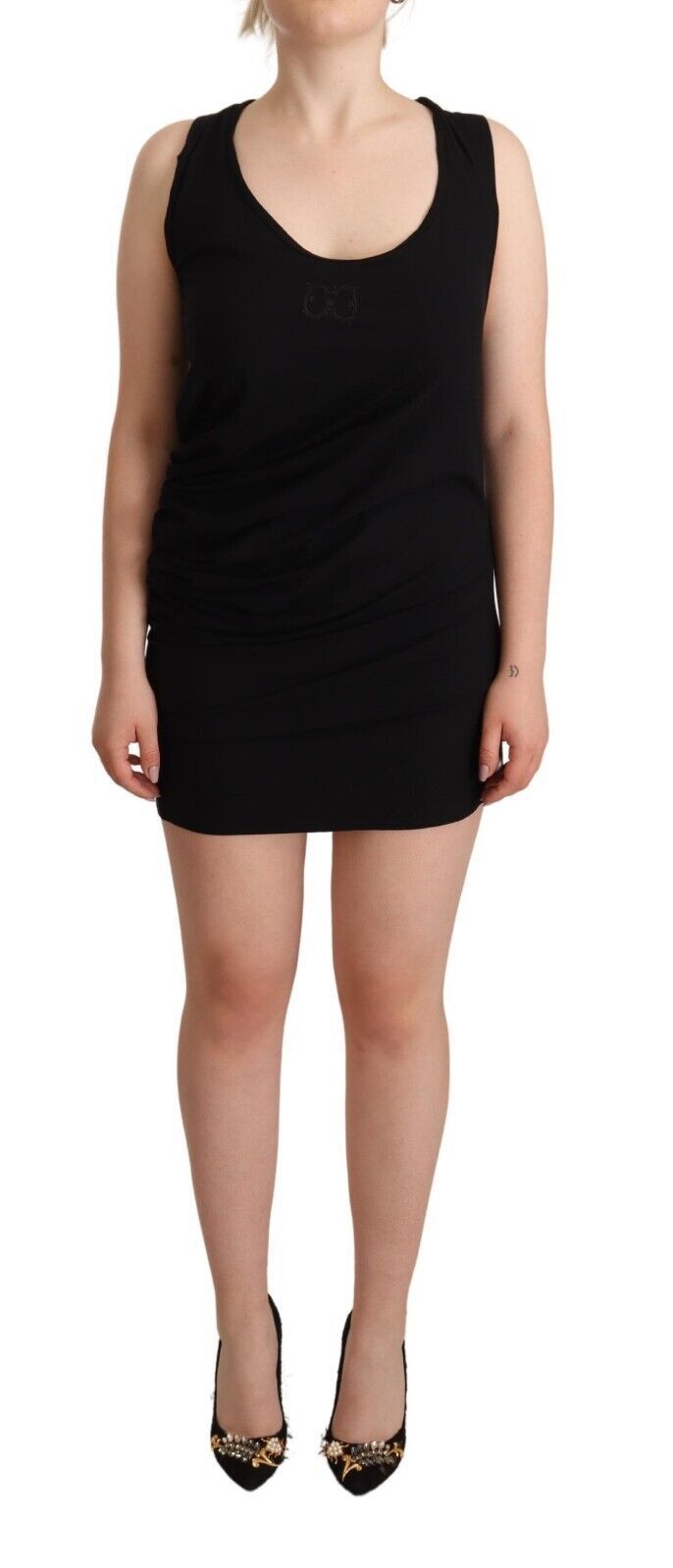 Elegant Black Sheath Stretch Dress - GLAMHUB BOUTIQUE 