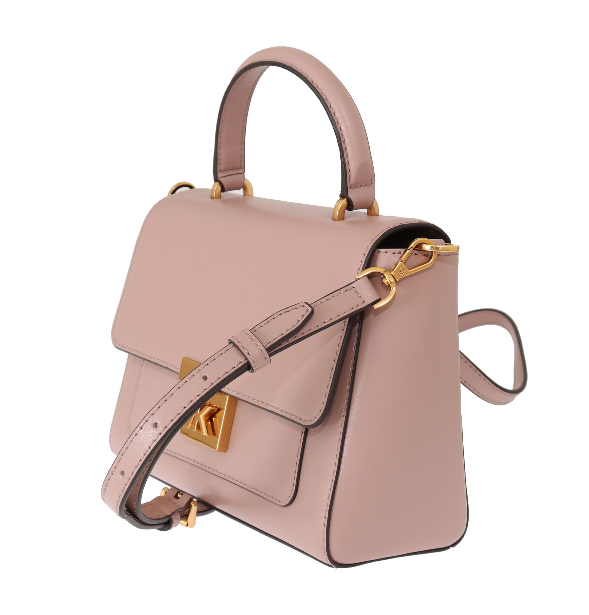 Elegant Pink Leather Mindy Shoulder Bag - GLAMHUB BOUTIQUE 