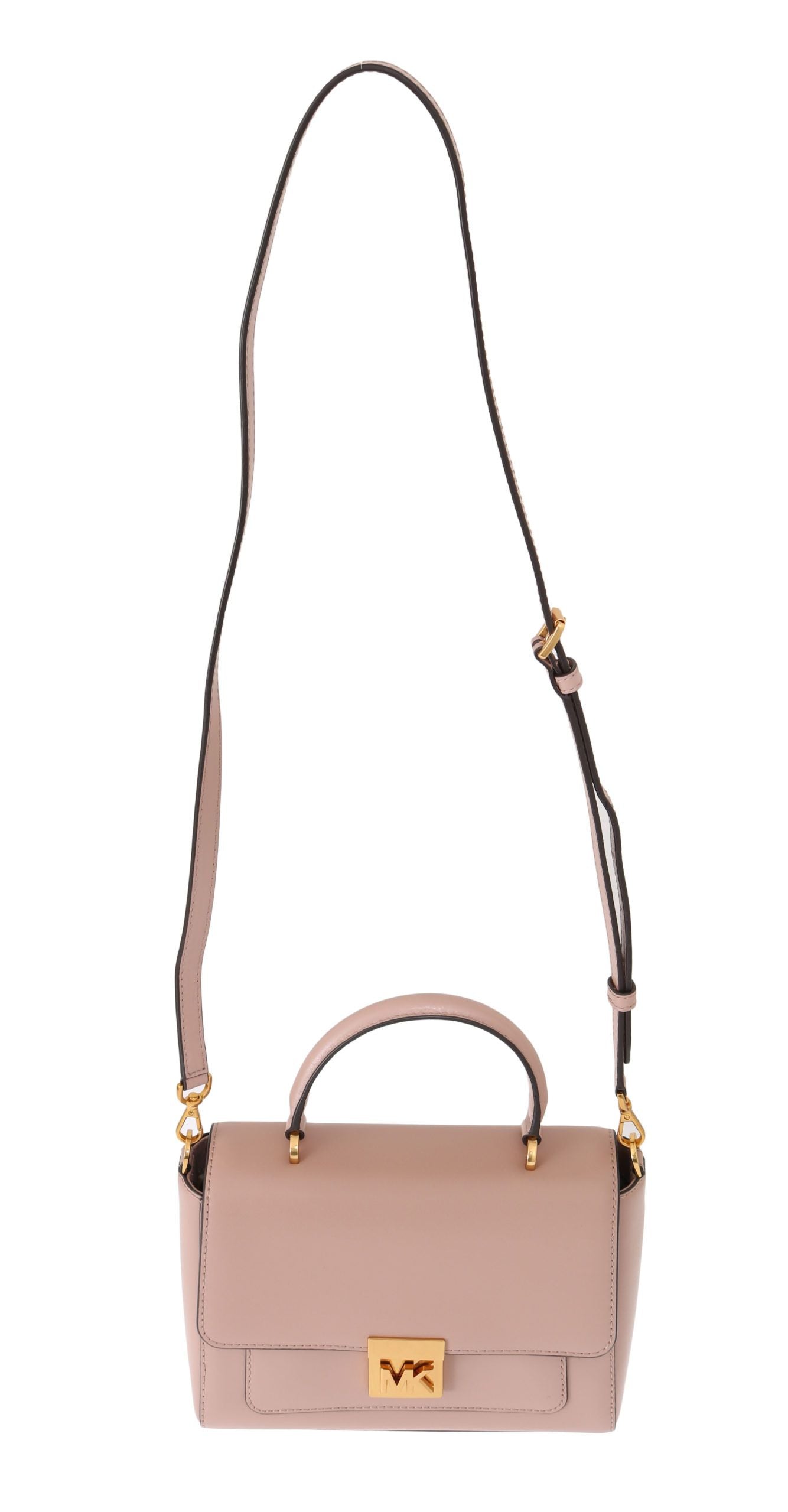 Elegant Pink Leather Mindy Shoulder Bag - GLAMHUB BOUTIQUE 