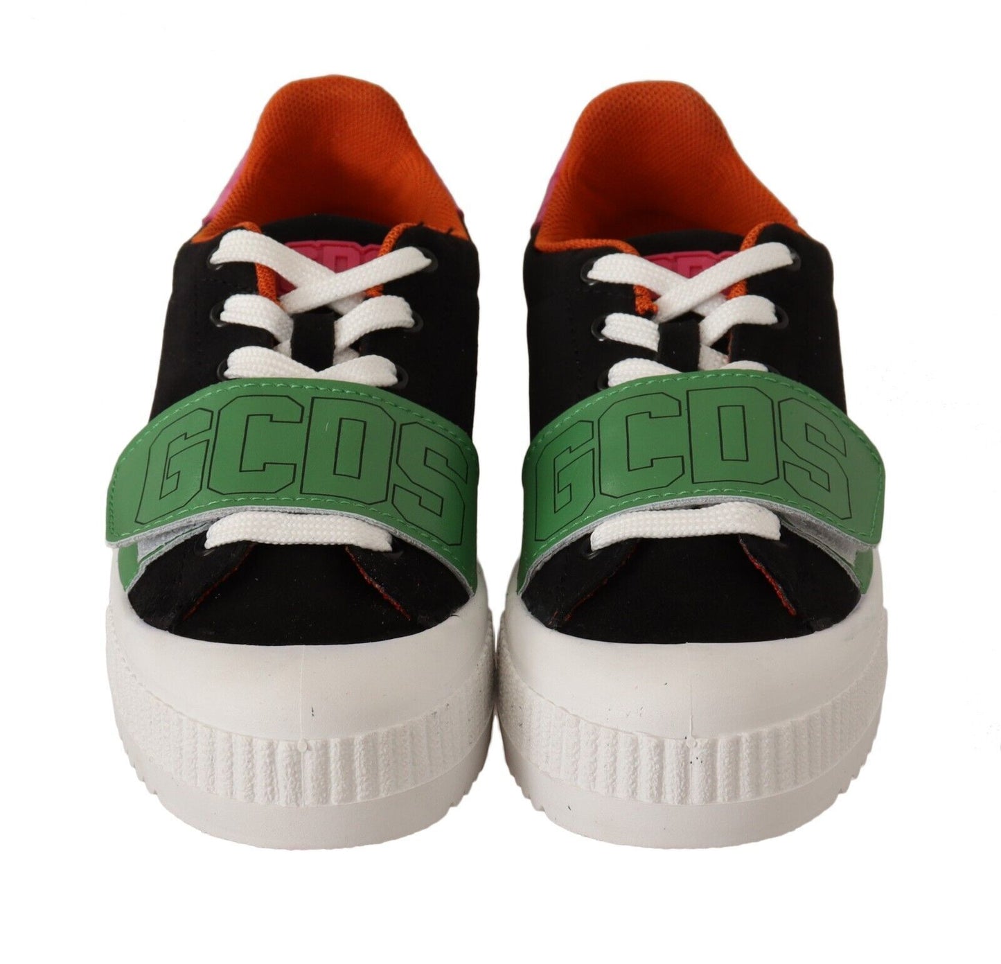 Stylish Multicolor Low Top Lace-Up Sneakers - GlamHub Luxury and Icon Brand Clothing