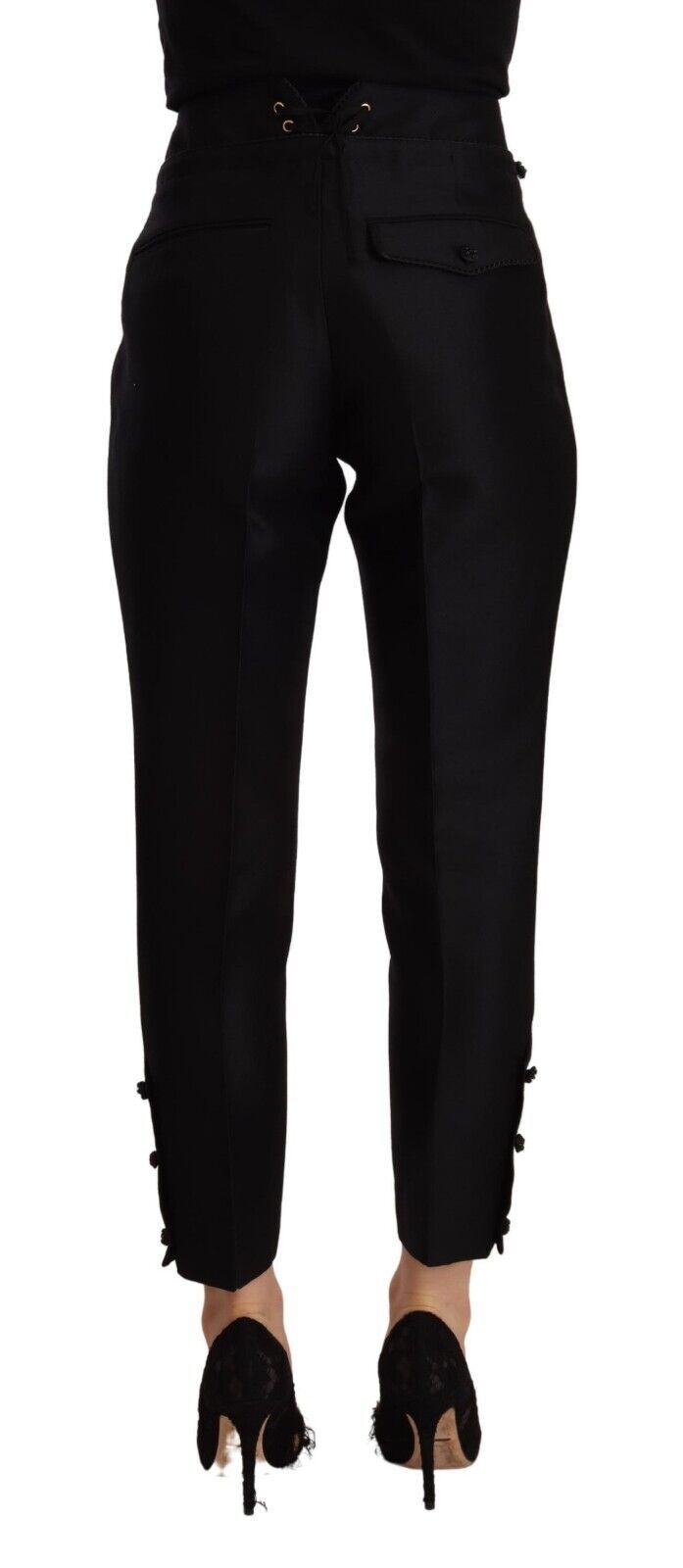 Elevated Elegance High-Waist Skinny Trousers - GLAMHUB BOUTIQUE 