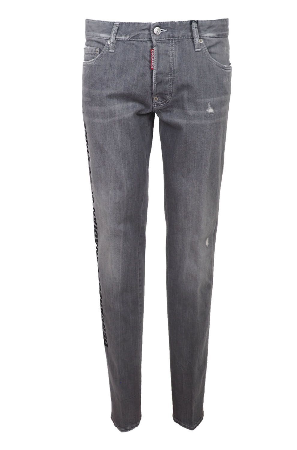 Gray Cotton Stretch Men Jeans - GLAMHUB BOUTIQUE 