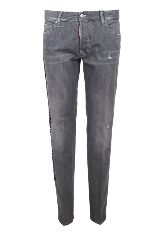 Gray Cotton Stretch Men Jeans - GLAMHUB BOUTIQUE 