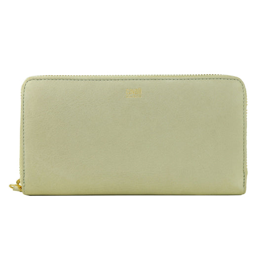 Gray Calfskin Women Wallet - GlamHub Luxury and Icon Brand Clothing