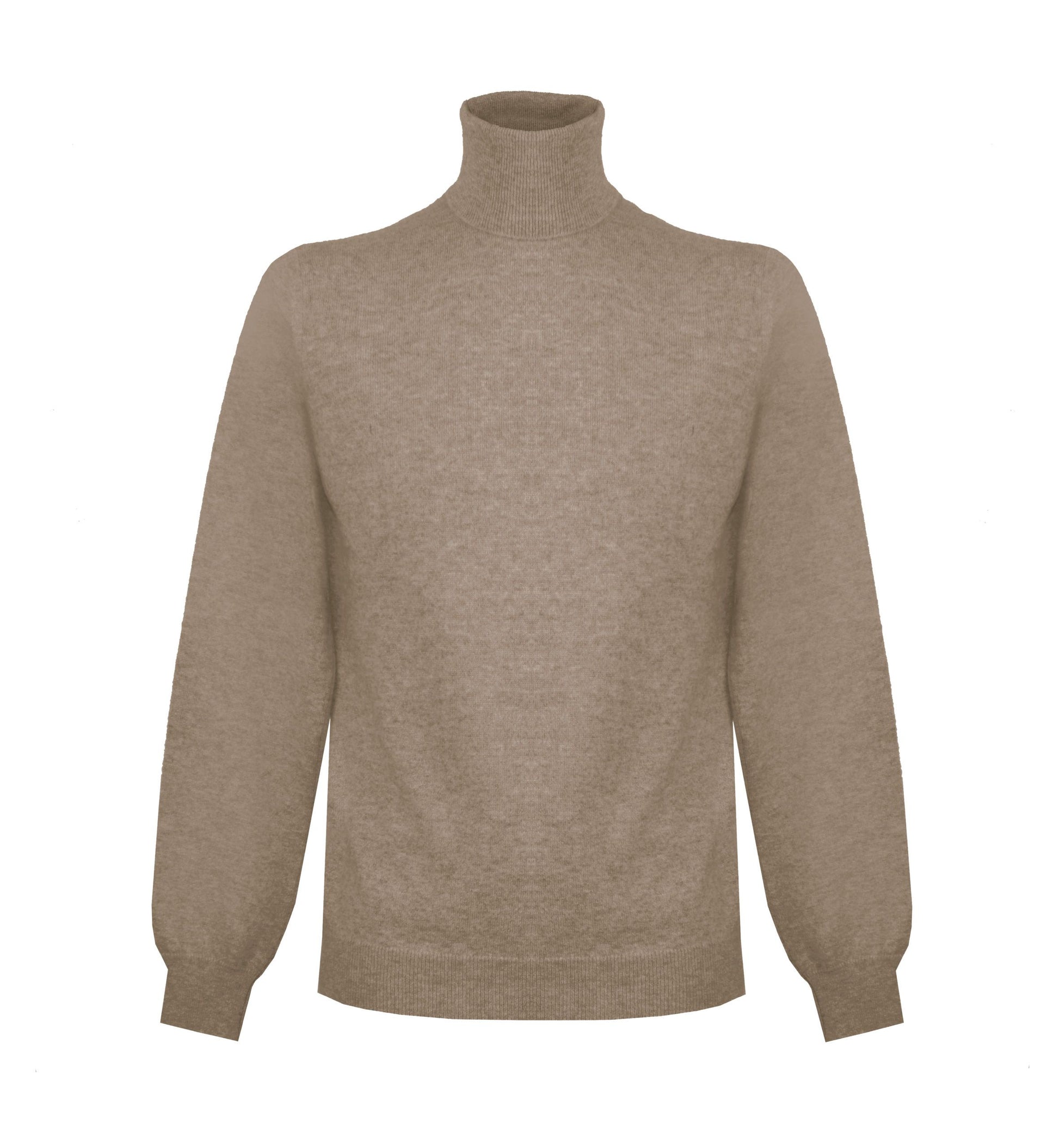 Beige Cashmere Men Sweater - GlamHub Luxury and Icon Brand Clothing