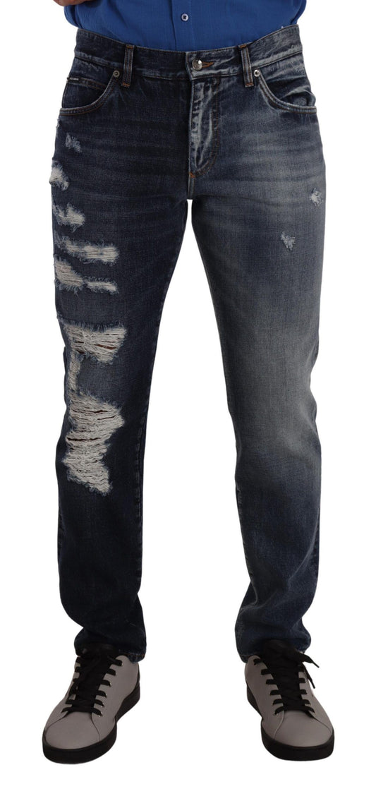 Schicke zerfetzte Jeans