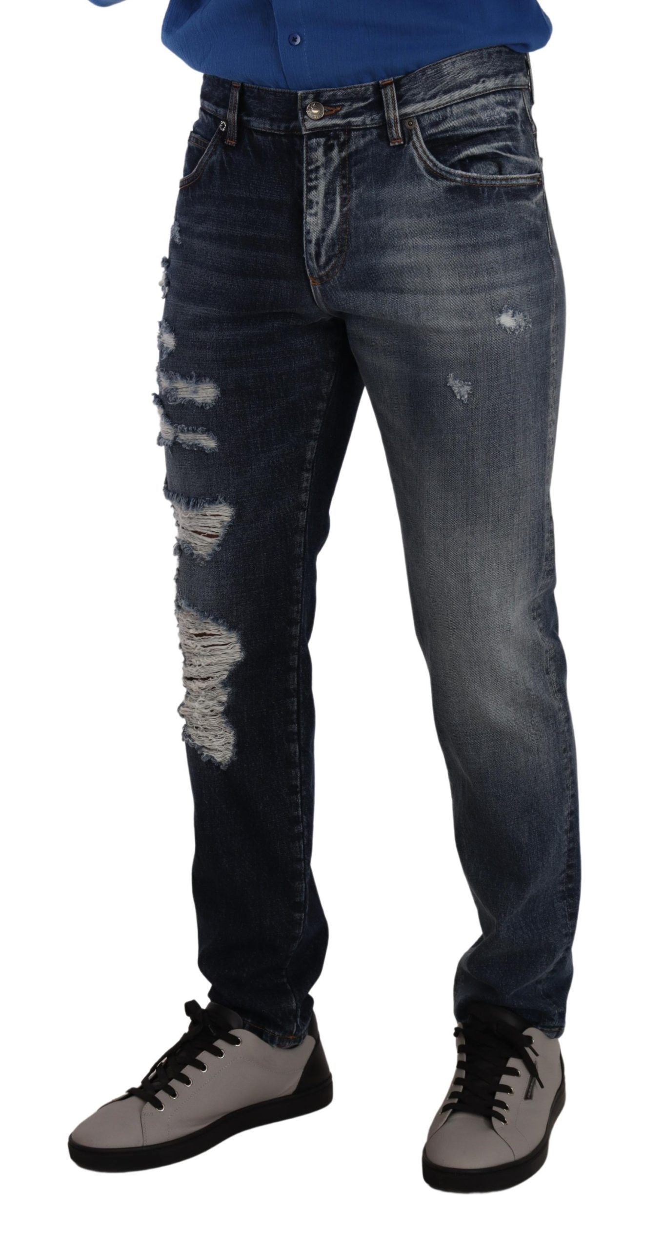 Schicke zerfetzte Jeans