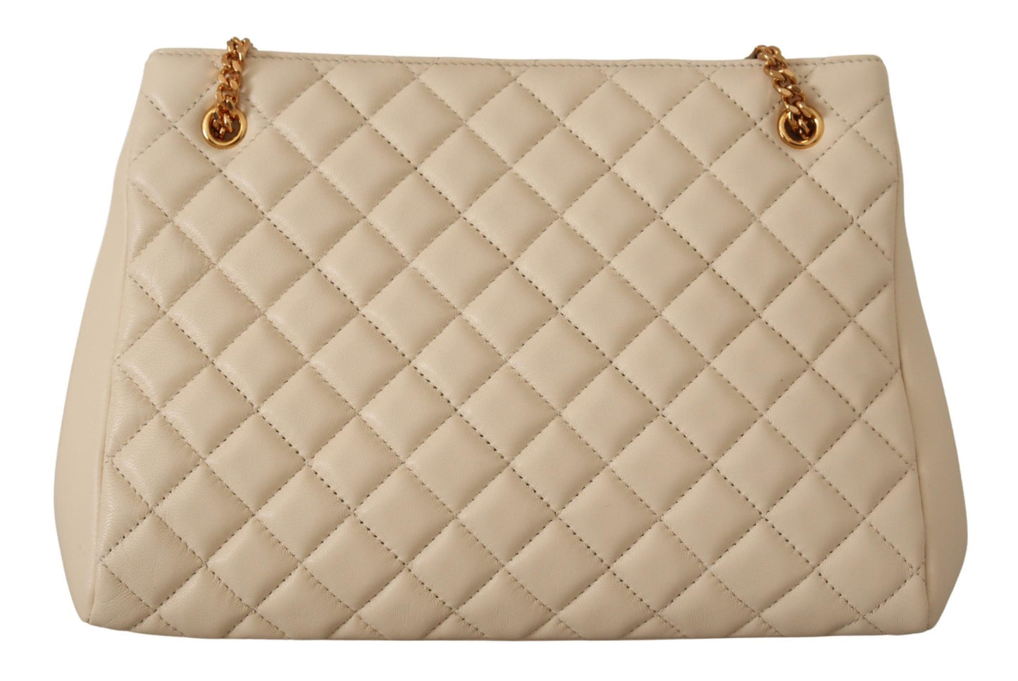 Elegant Quilted Nappa Leather Tote - GLAMHUB BOUTIQUE 