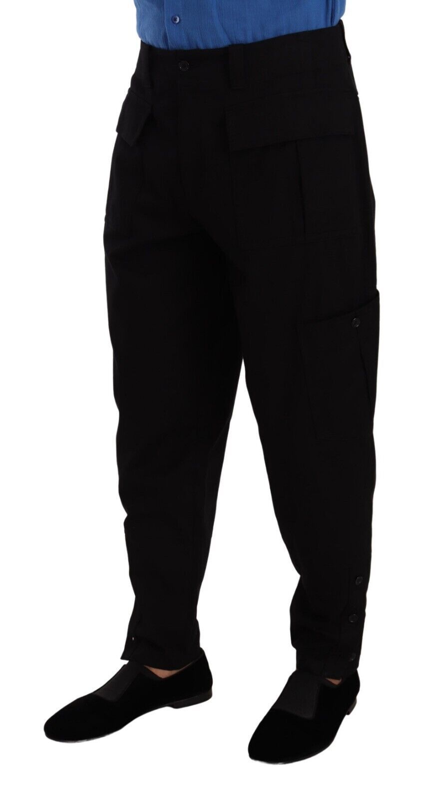 Schicke schwarze Cargohose mit Stretch-Komfort