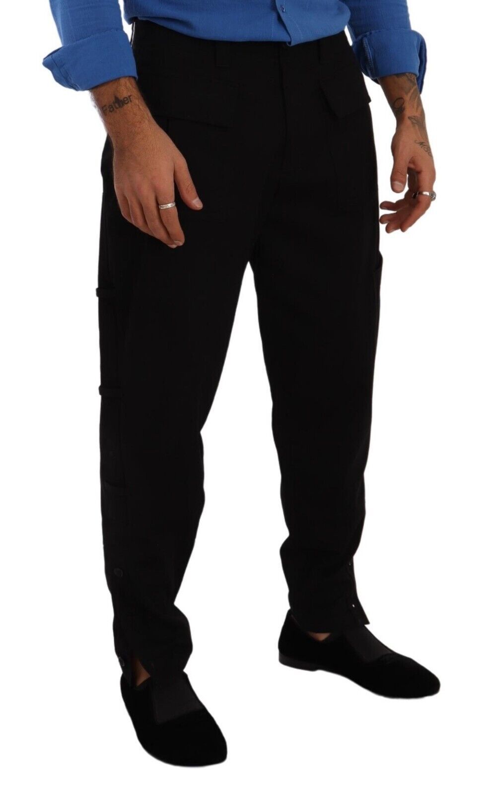 Schicke schwarze Cargohose mit Stretch-Komfort