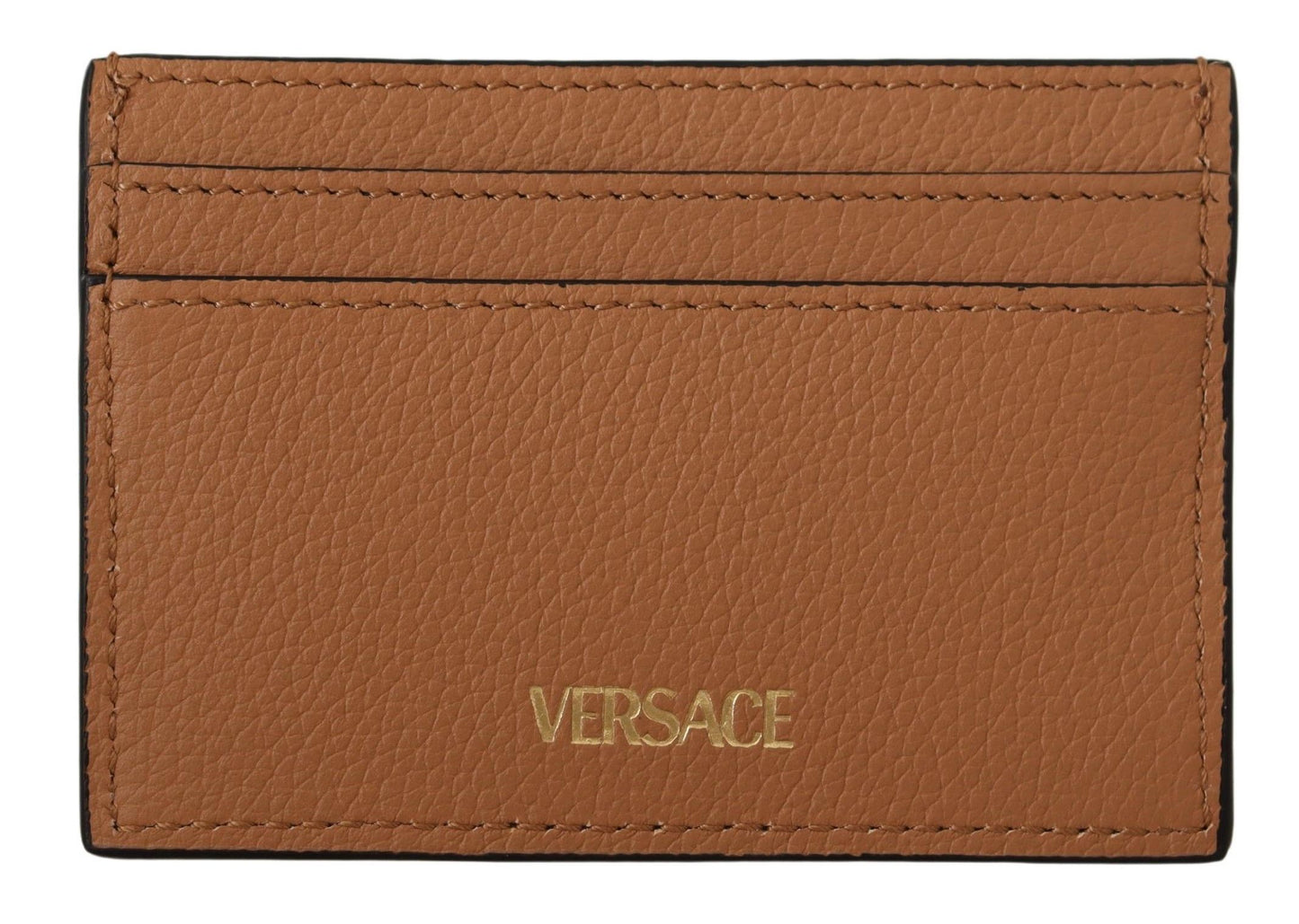 Elegant Medusa Calf Leather Card Holder - GLAMHUB BOUTIQUE 