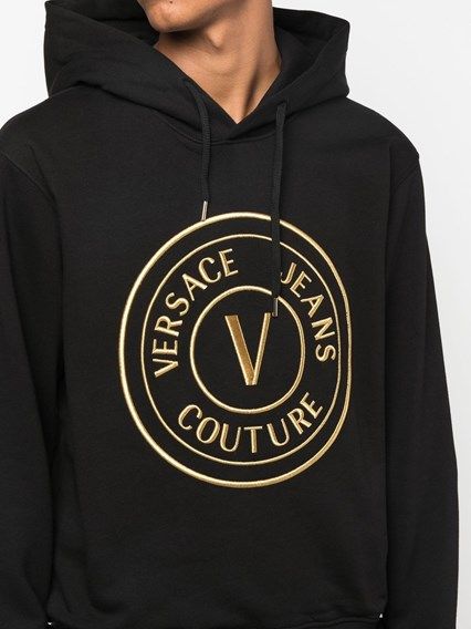 Chic Black Hooded Sweatshirt - GLAMHUB BOUTIQUE 