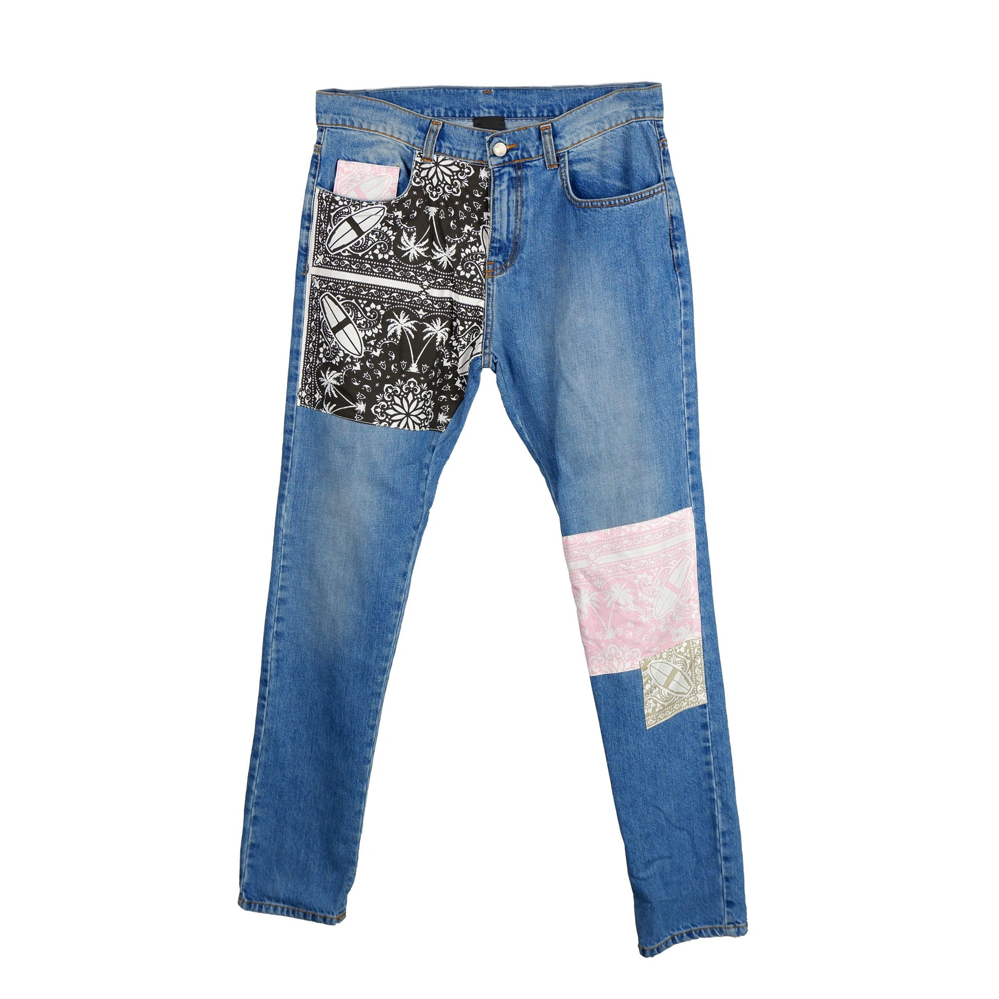 Blue Cotton Men's Jean - GlamHub Luxury and Icon Brand Clothing