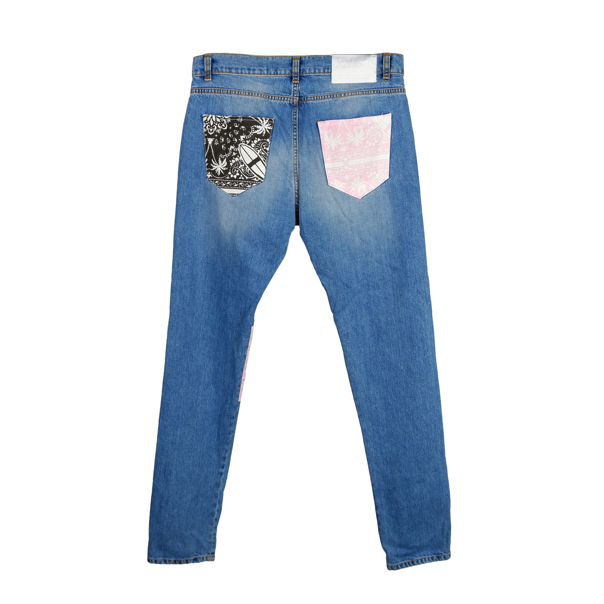 Blue Cotton Men's Jean - GlamHub Luxury and Icon Brand Clothing