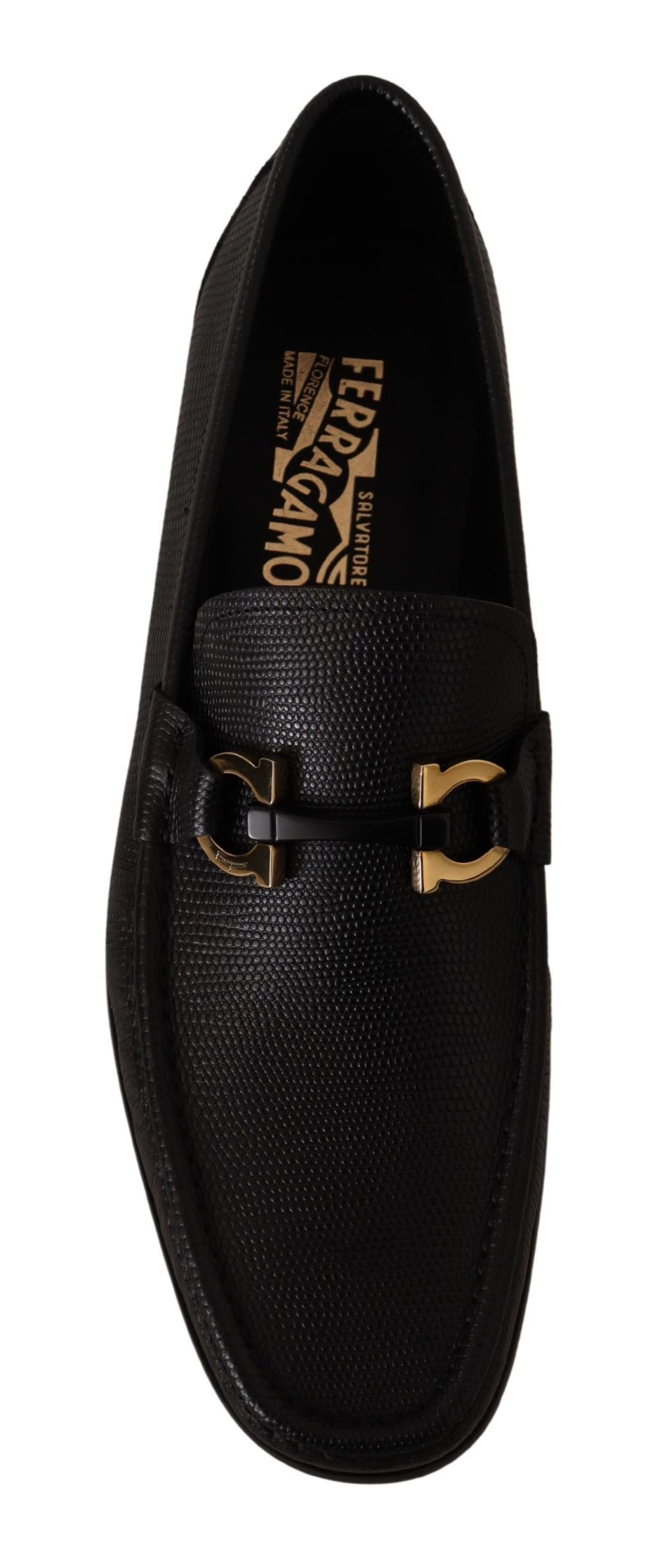 Elegant Black Calf Leather Loafers - GlamHub Luxury and Icon Brand Clothing