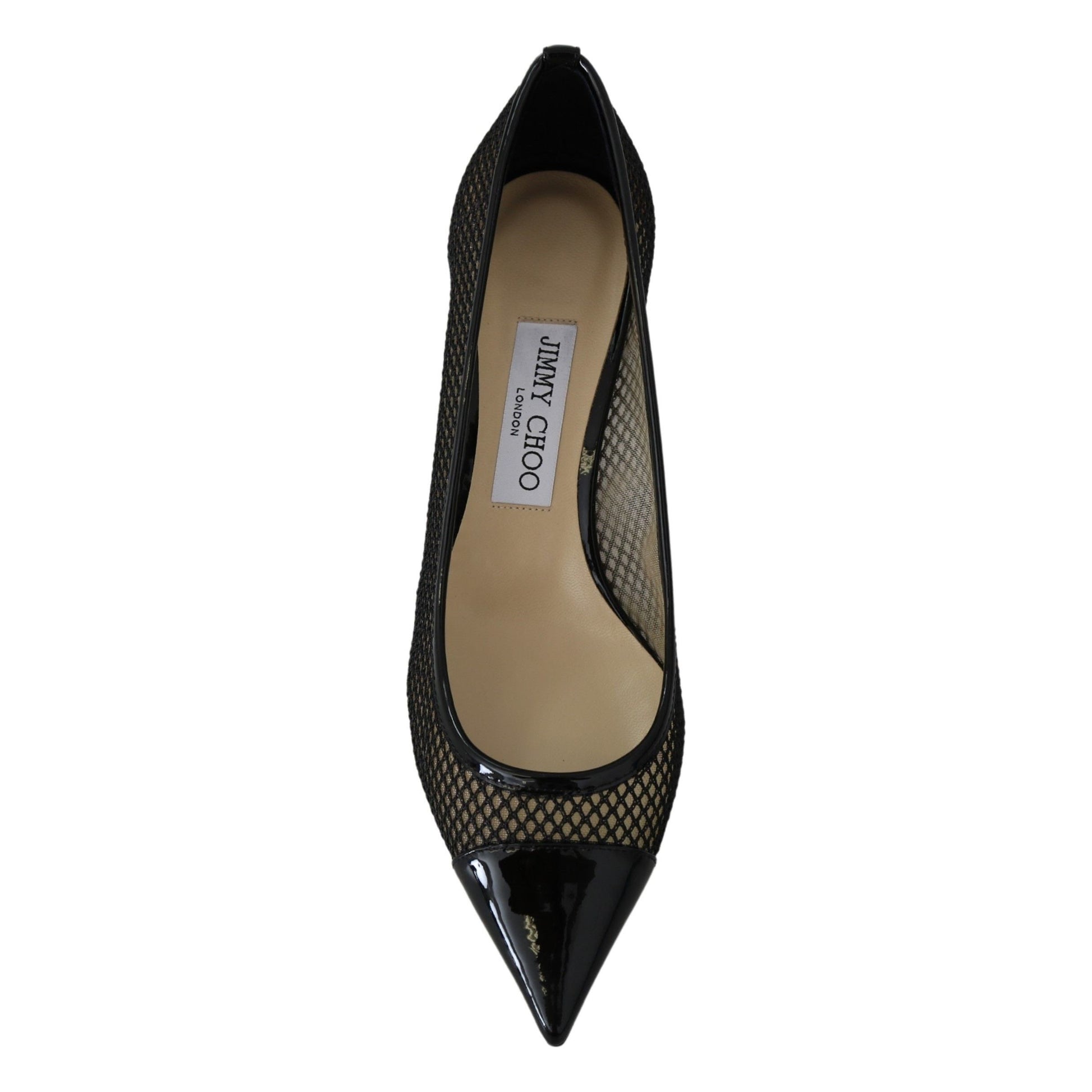 Chic Patent Mesh Pointed Pumps - GLAMHUB BOUTIQUE 