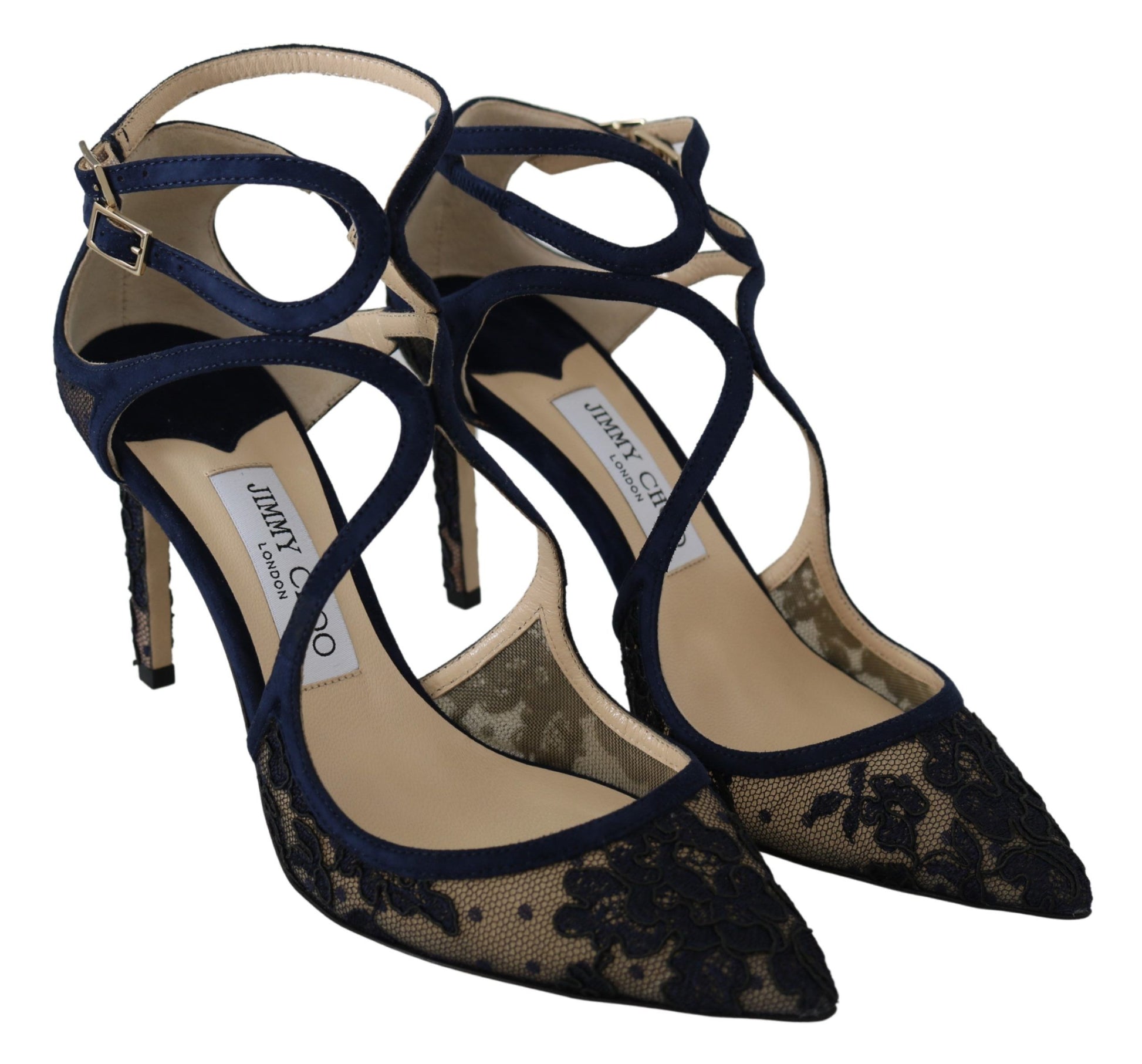 Navy Lancer Leather Pumps Elegance Unleashed - GLAMHUB BOUTIQUE 