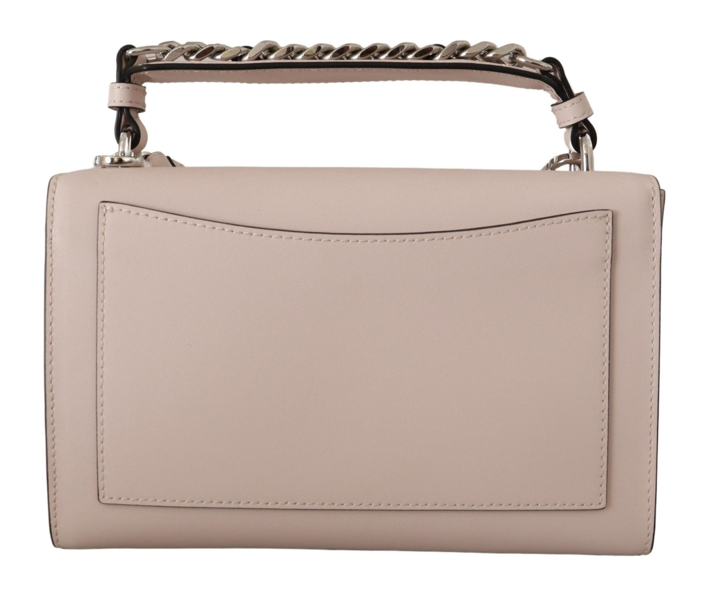 Mauve Elegance Leather Shoulder Bag - GlamHub Luxury and Icon Brand Clothing