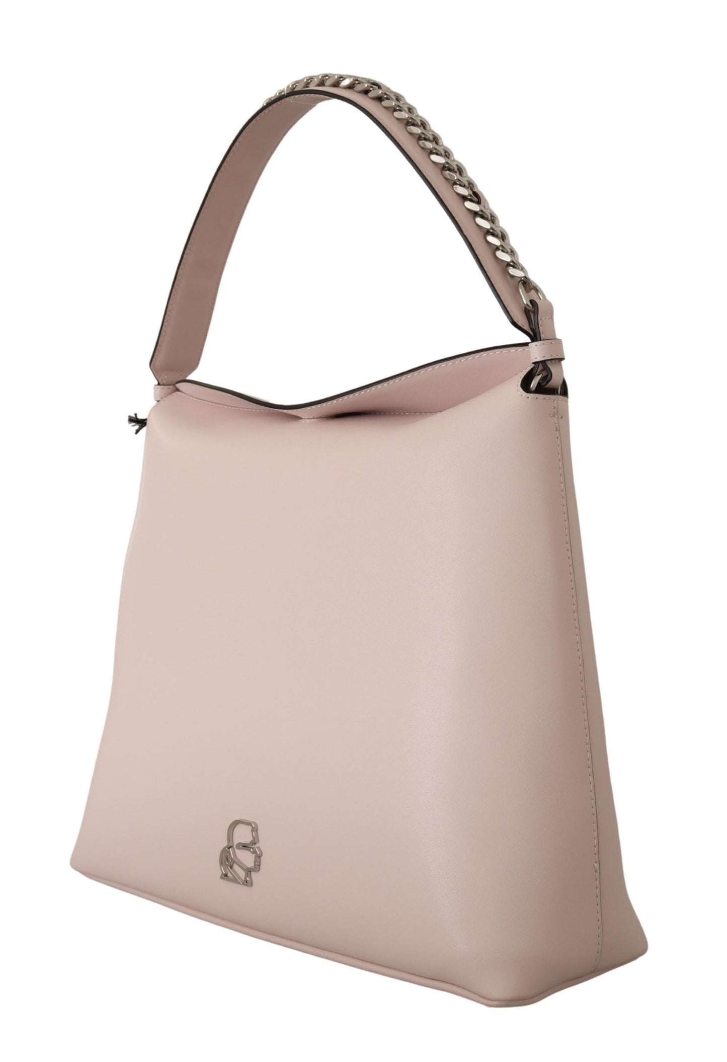 Elegant Mauve Chalk Leather Shoulder Bag - GlamHub Luxury and Icon Brand Clothing