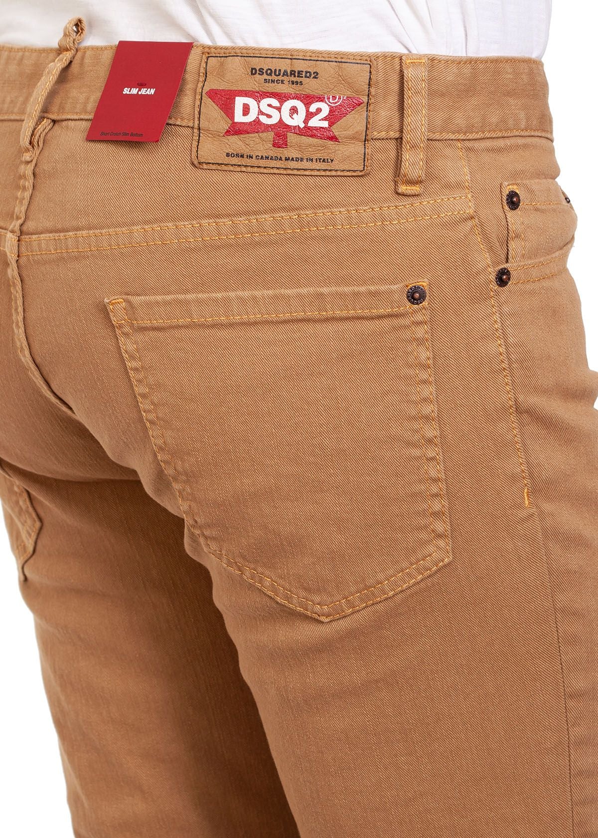 Brown Cotton Men's Jeans - GLAMHUB BOUTIQUE 