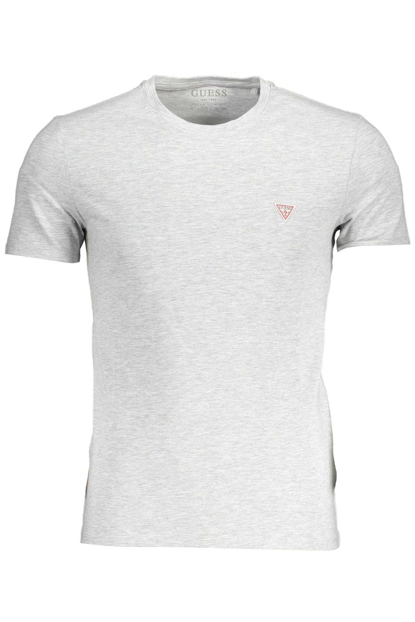 Gray Cotton Men T-Shirt - GLAMHUB BOUTIQUE 