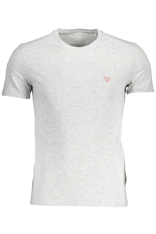 Gray Cotton Men T-Shirt - GLAMHUB BOUTIQUE 