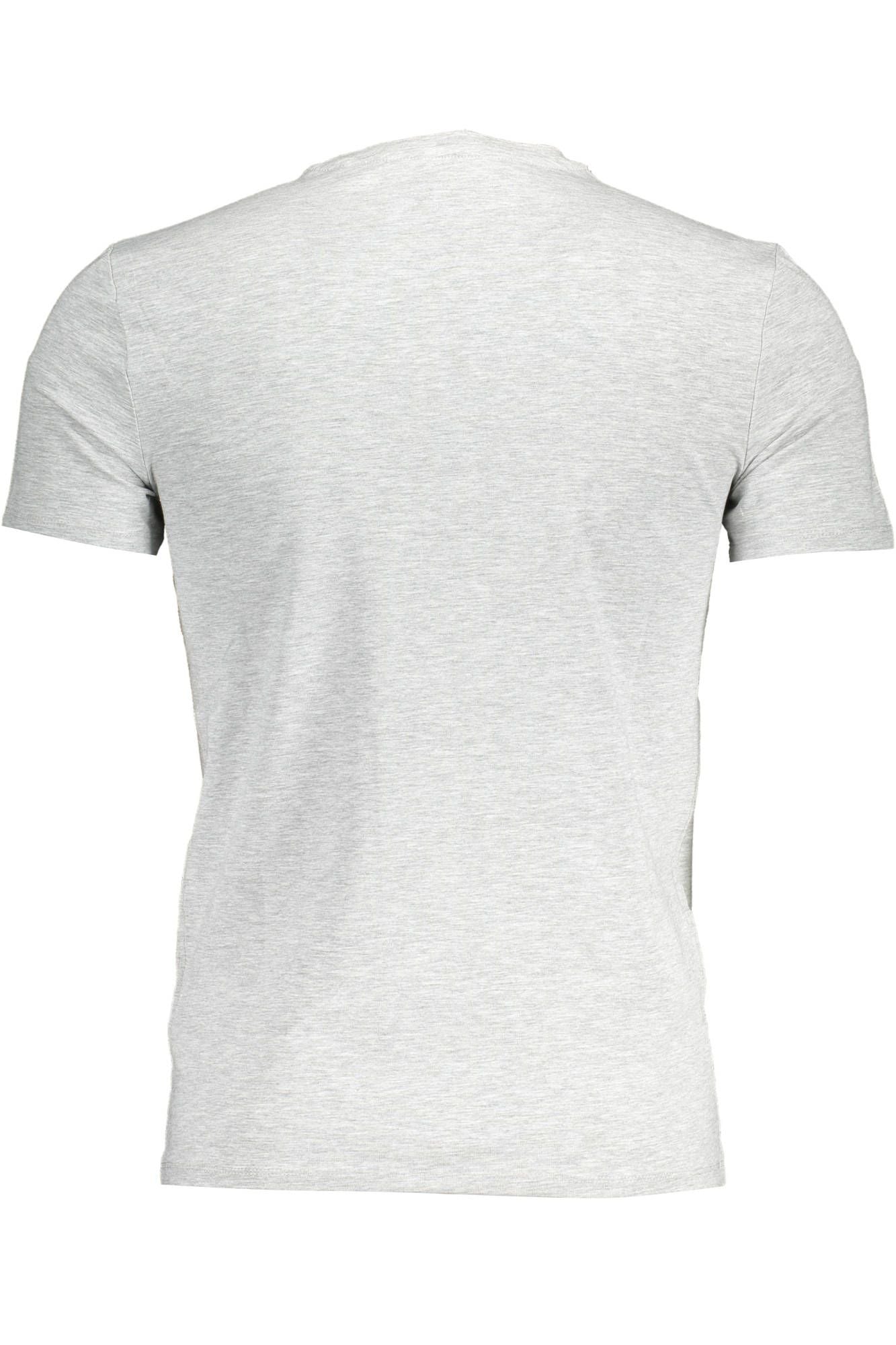 Gray Cotton Men T-Shirt - GLAMHUB BOUTIQUE 