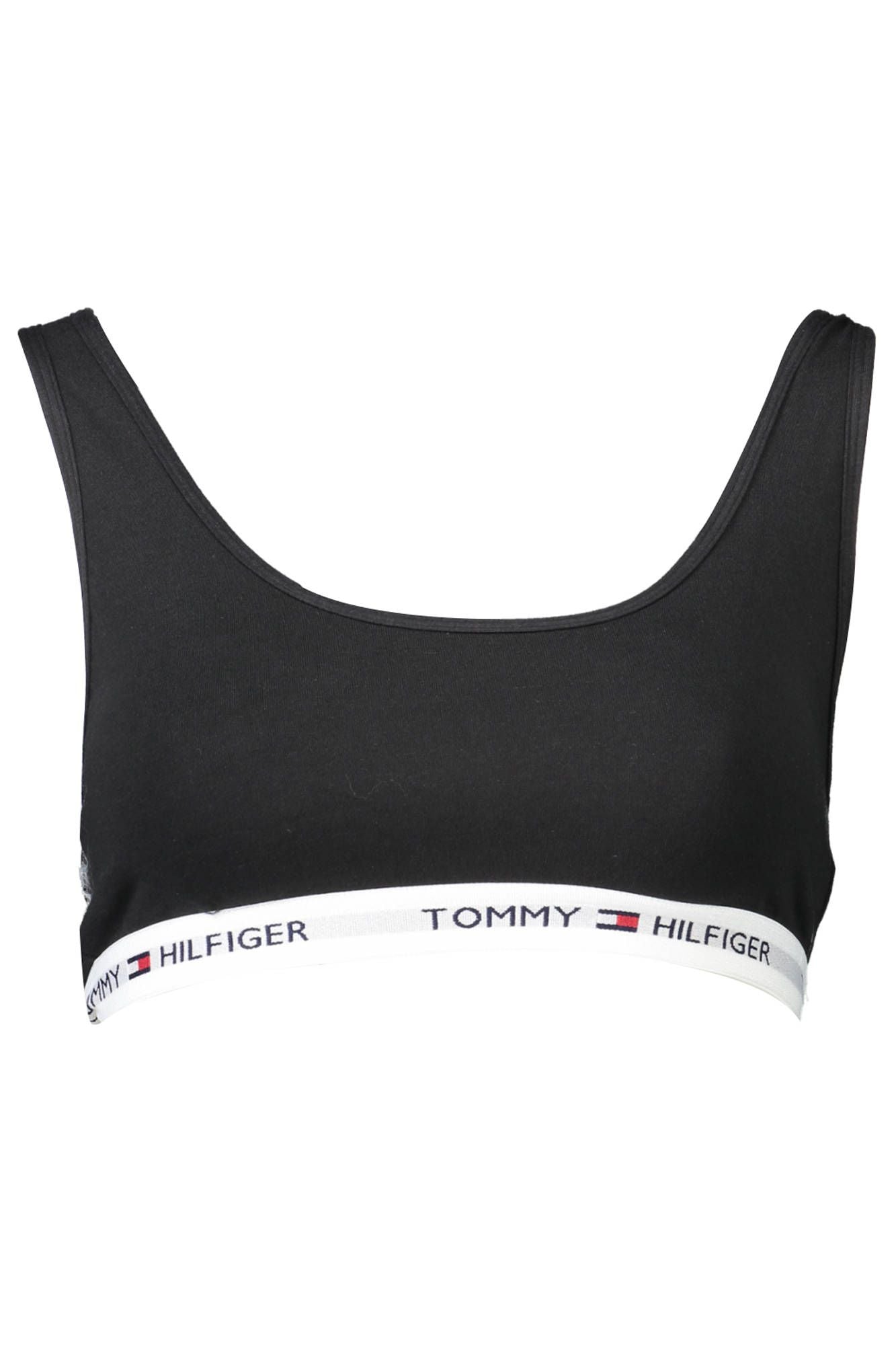 Black Cotton Women Sports Bra - GLAMHUB BOUTIQUE 