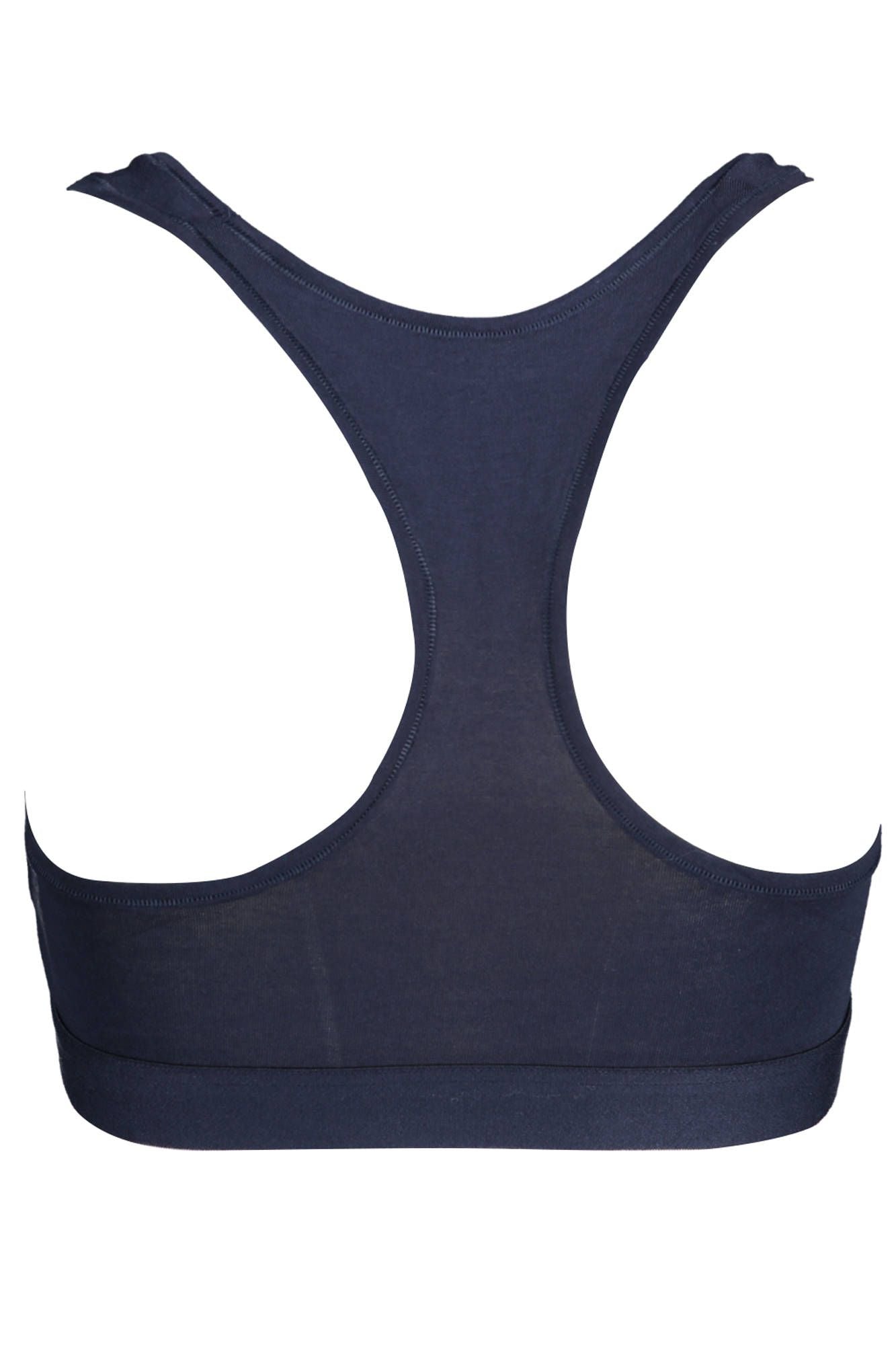 Blue Cotton Women Sports Bra - GLAMHUB BOUTIQUE 