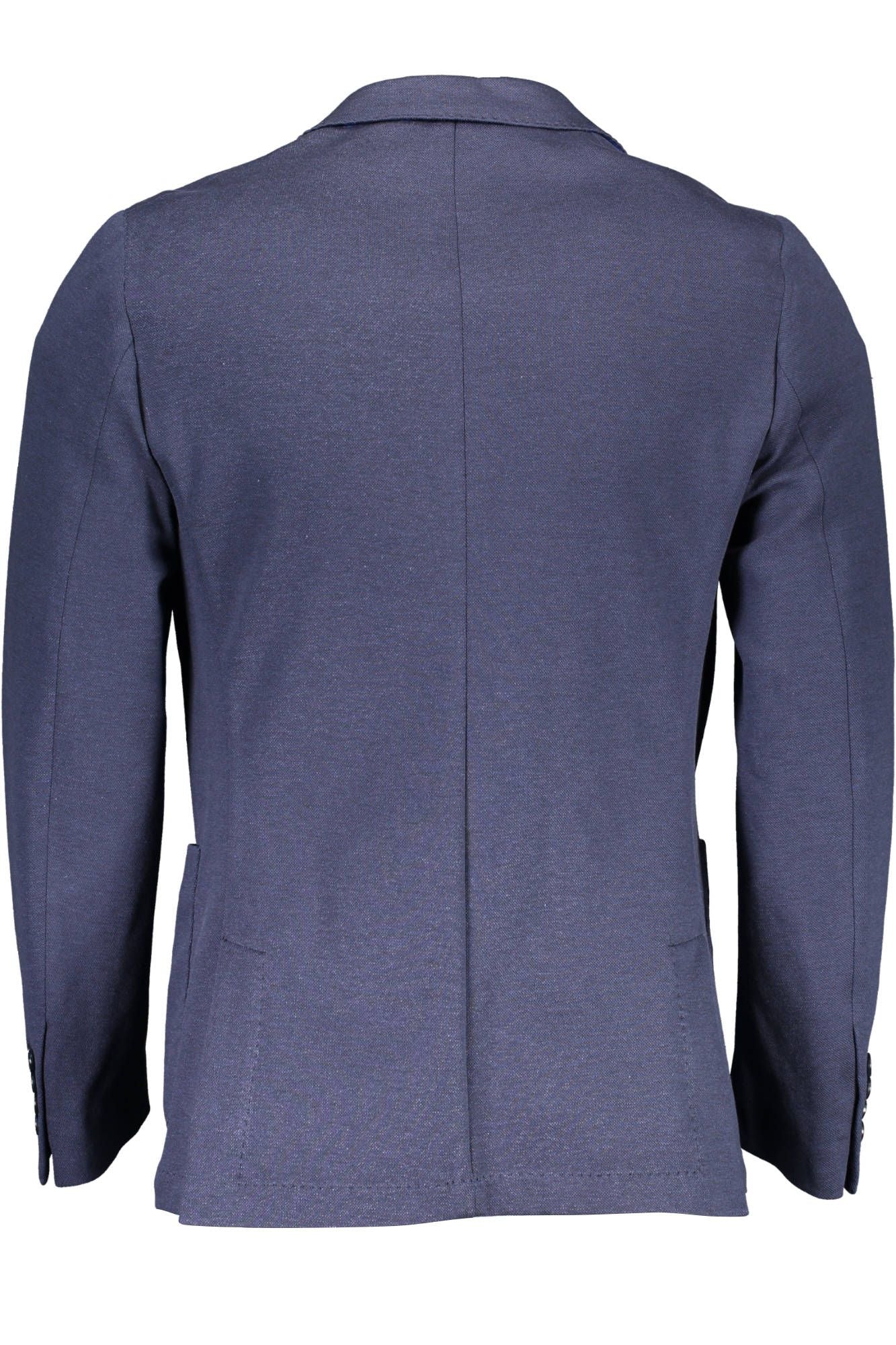 Blue Cotton Men Jacket - GlamHub Luxury and Icon Brand Clothing