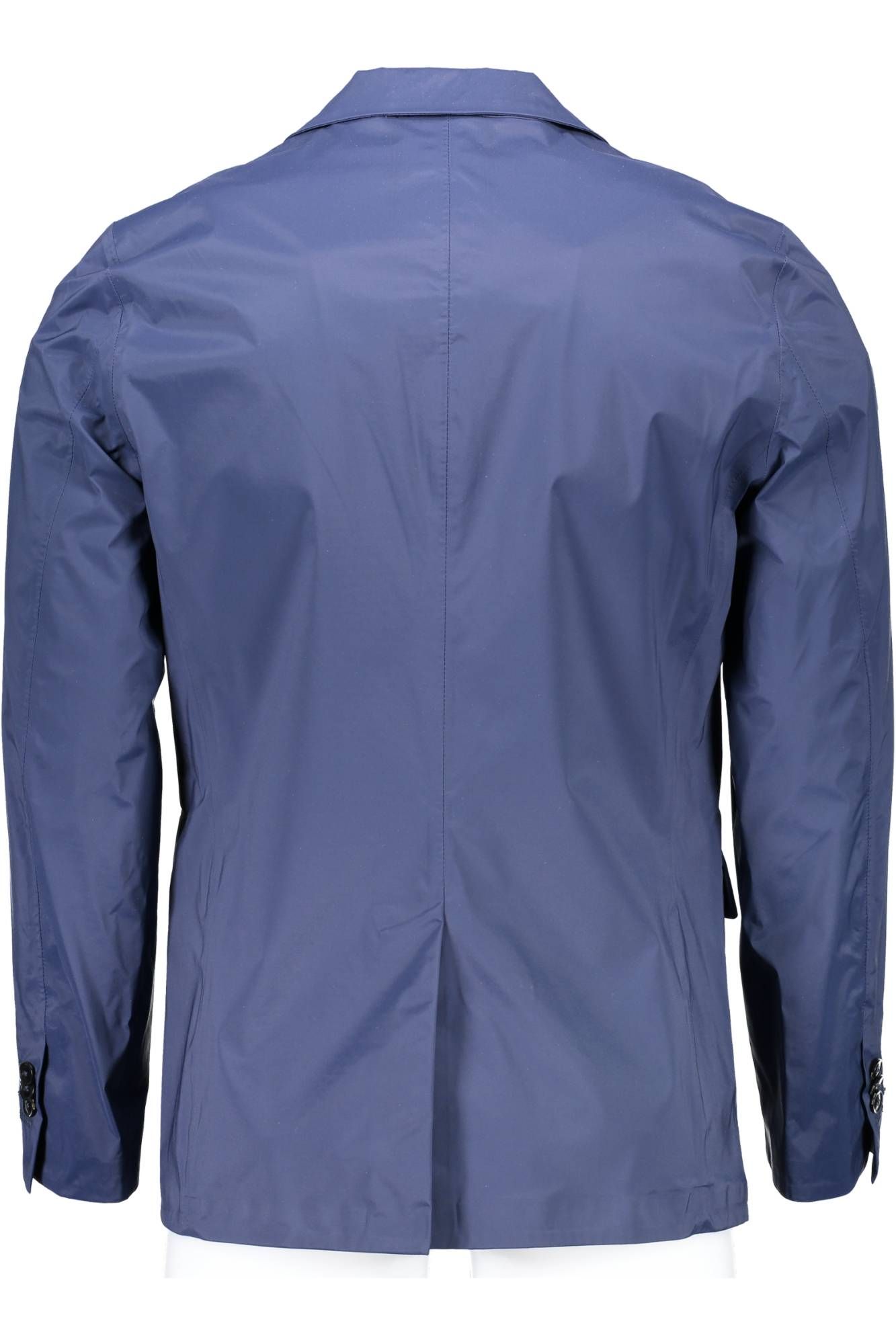 Blue Nylon Men Jacket - GlamHub Luxury and Icon Brand Clothing