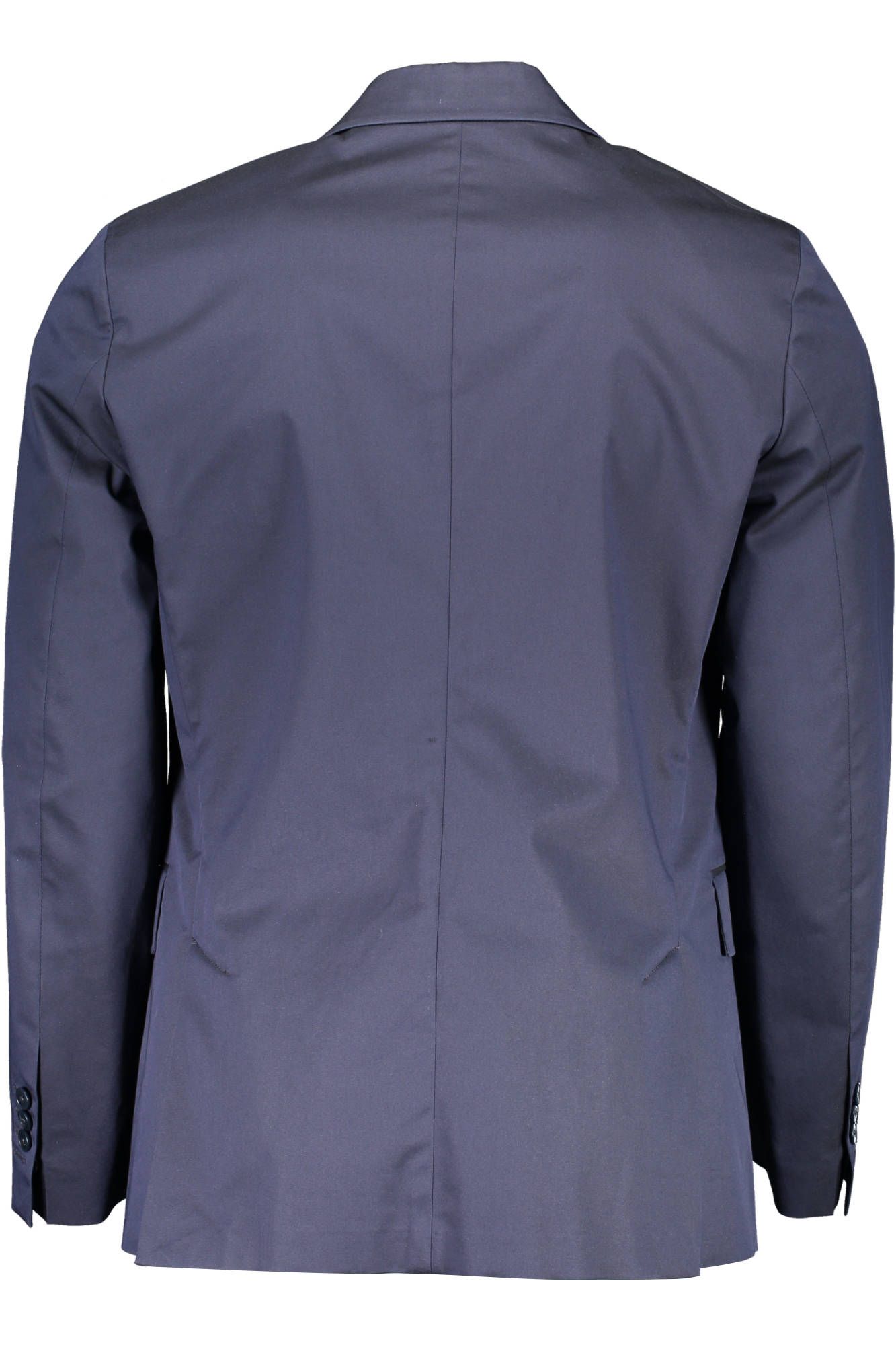 Blue Cotton Men Jacket - GlamHub Luxury and Icon Brand Clothing