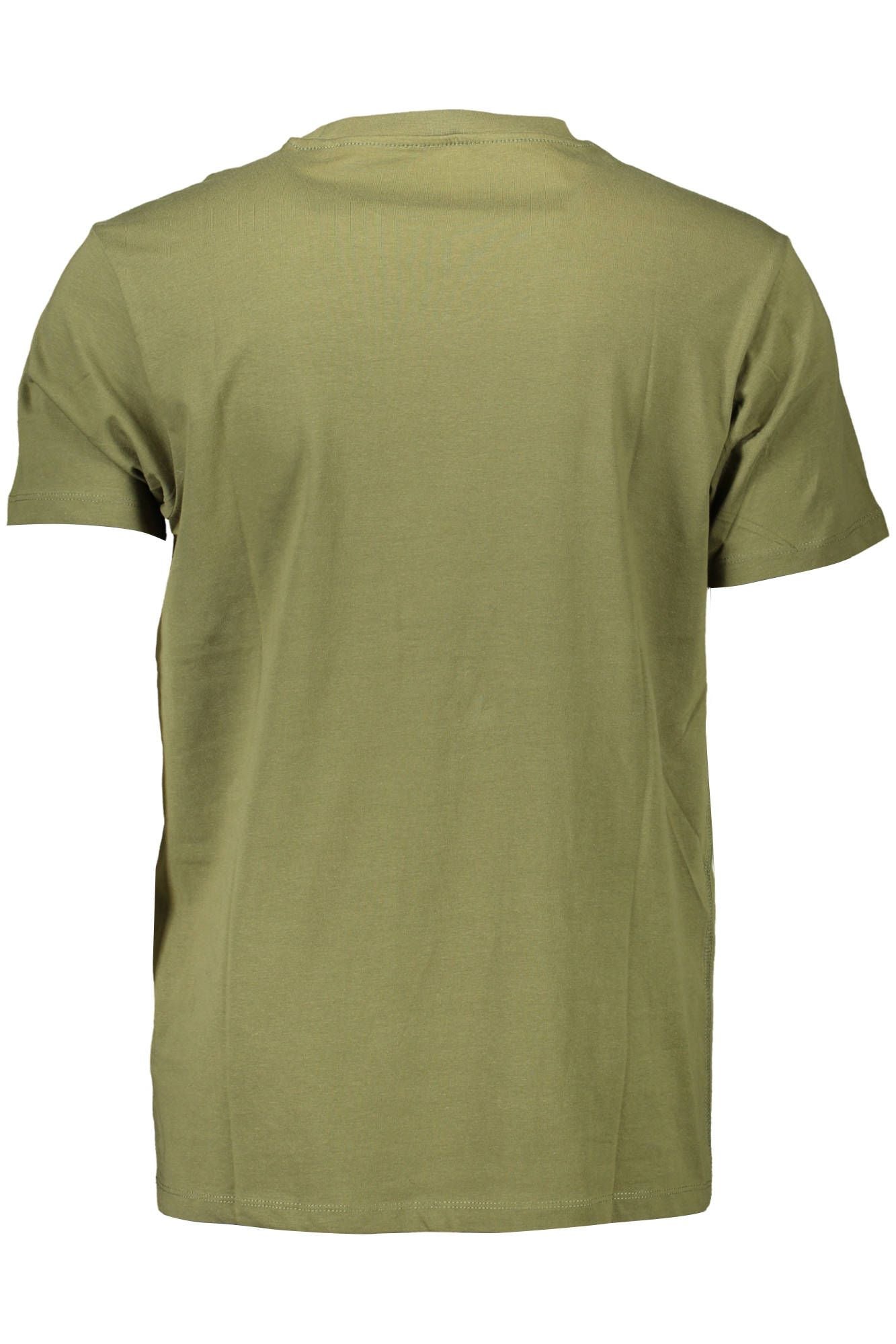 Green Cotton Men T-Shirt - GLAMHUB BOUTIQUE 