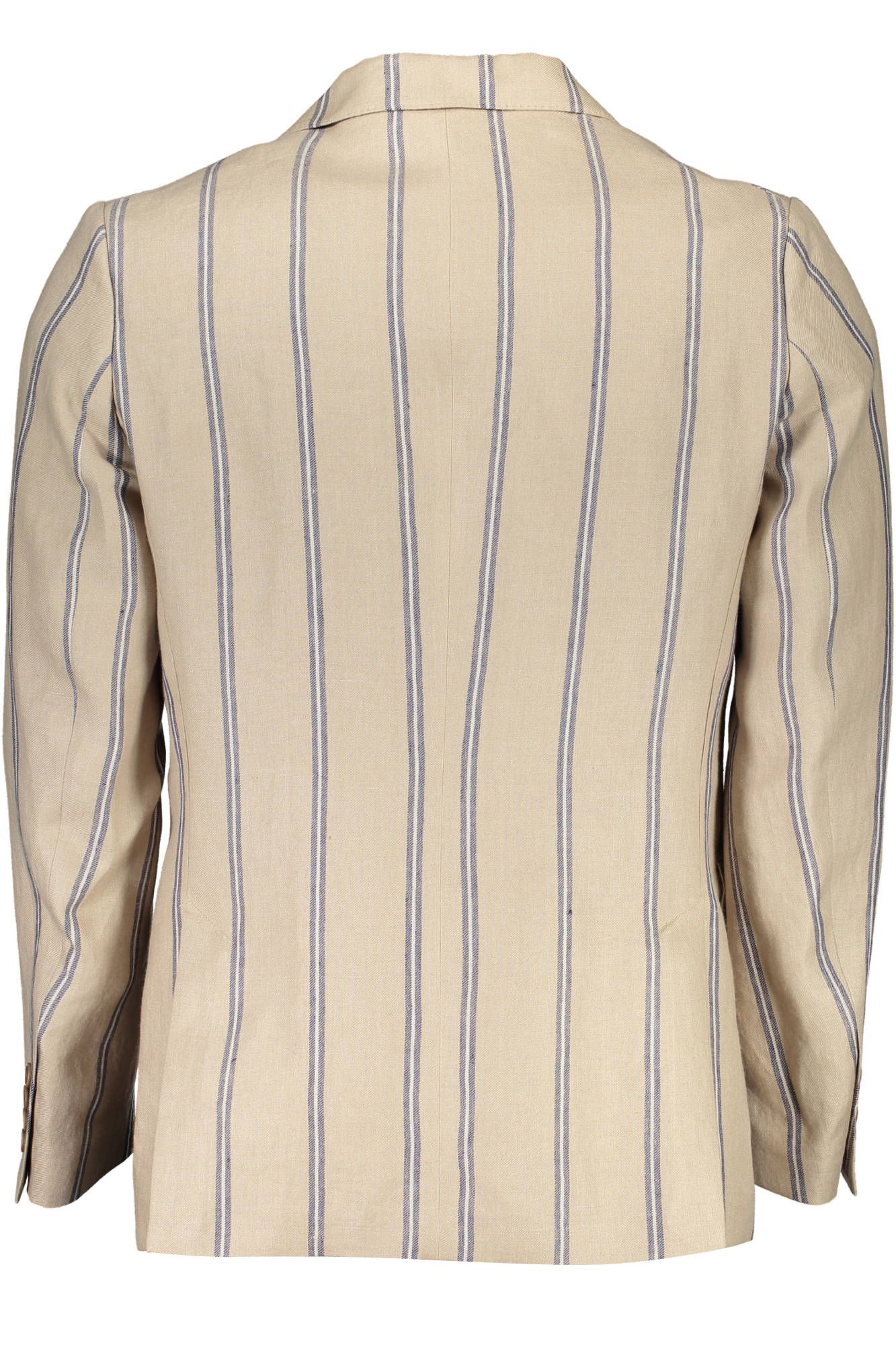 Beige Linen Men Jacket - GlamHub Luxury and Icon Brand Clothing