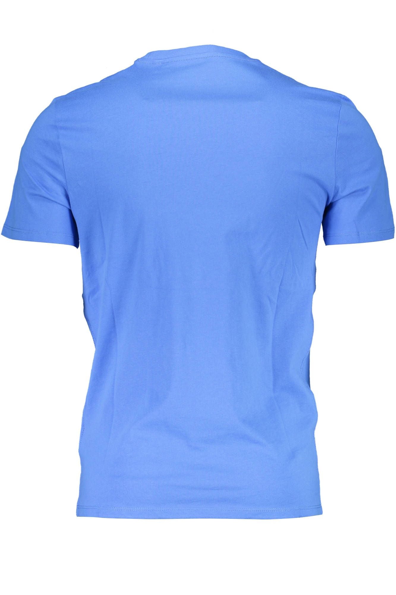 Blue Cotton Men T-Shirt - GLAMHUB BOUTIQUE 